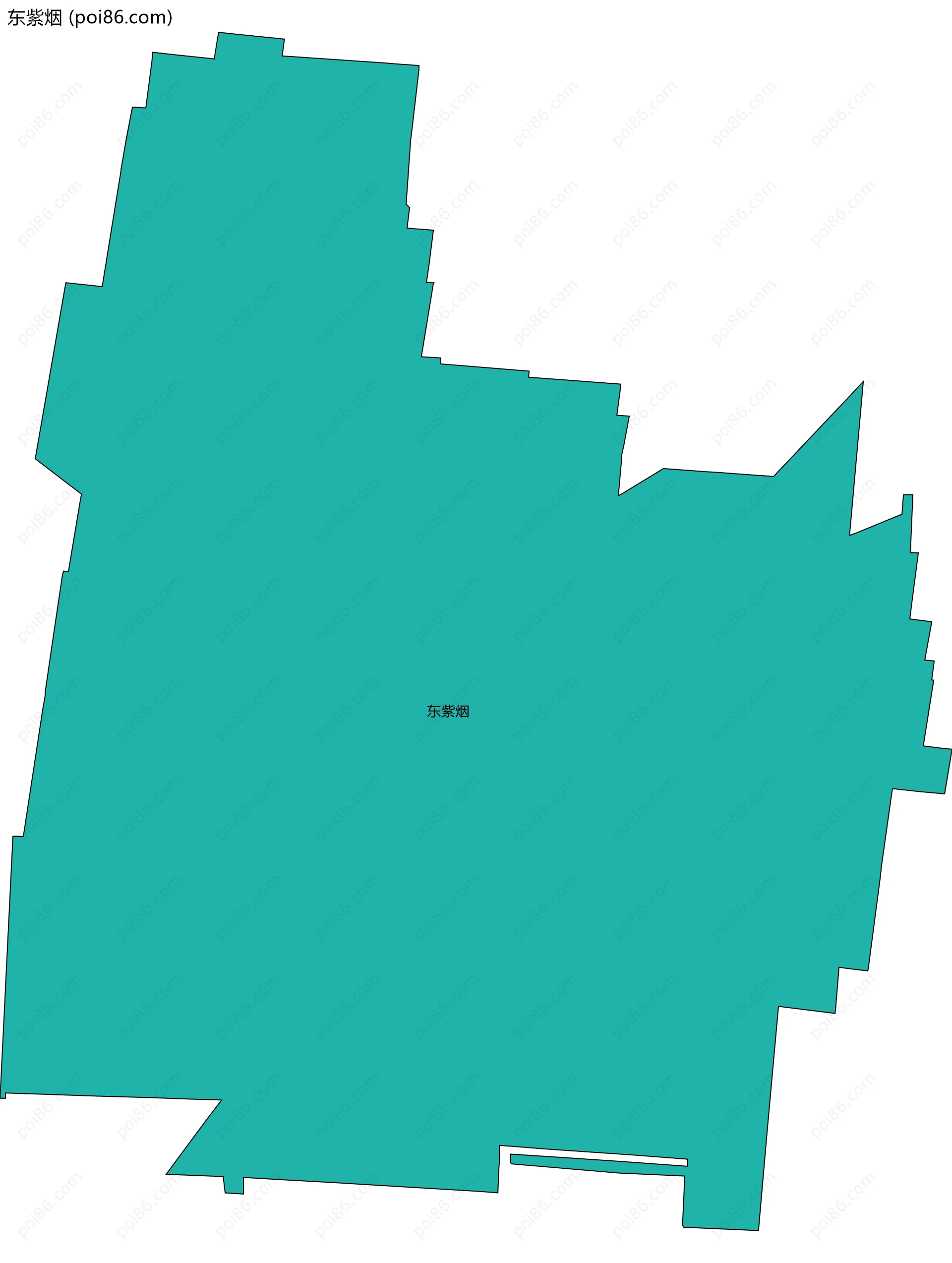 东紫烟边界地图