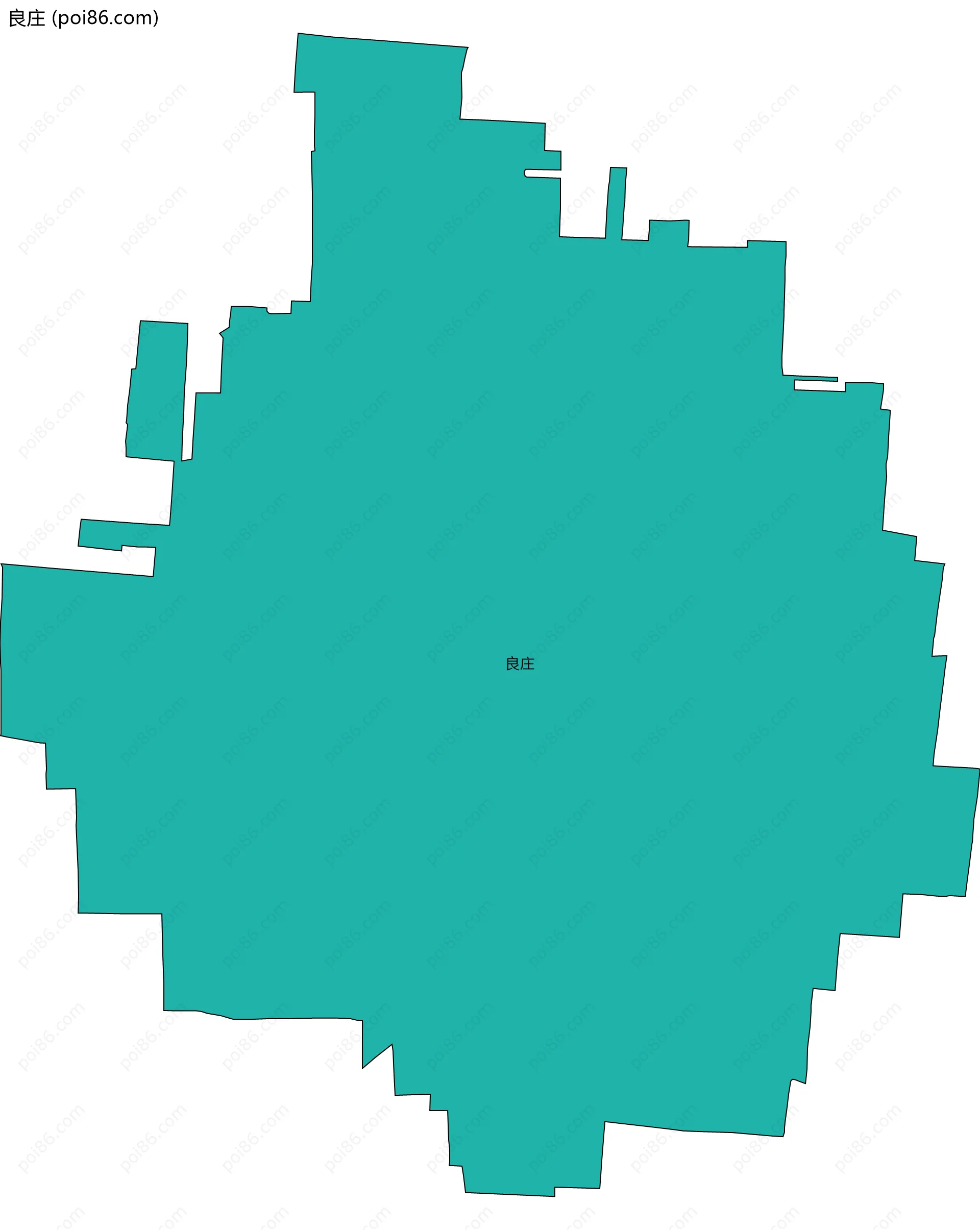 良庄边界地图