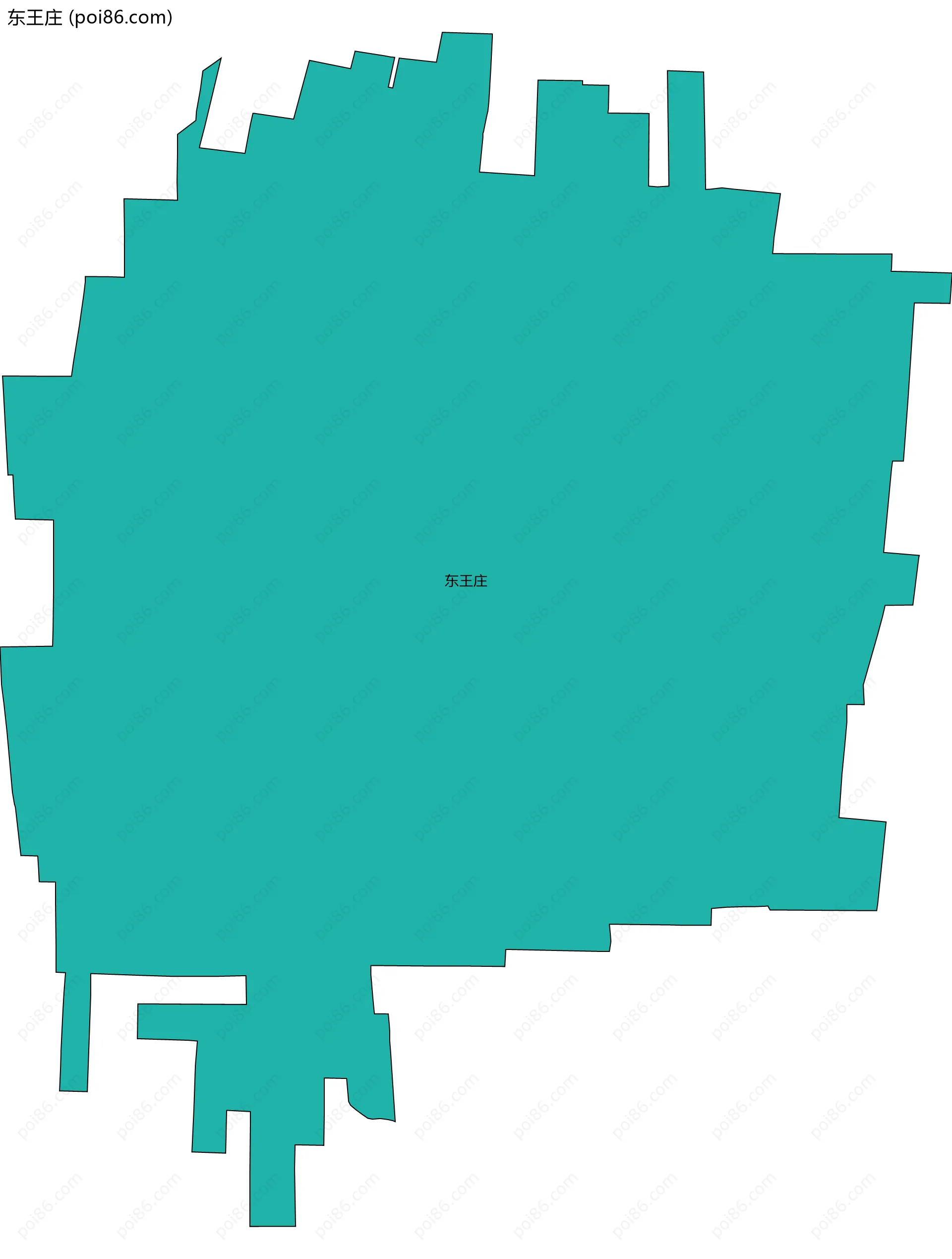 东王庄边界地图