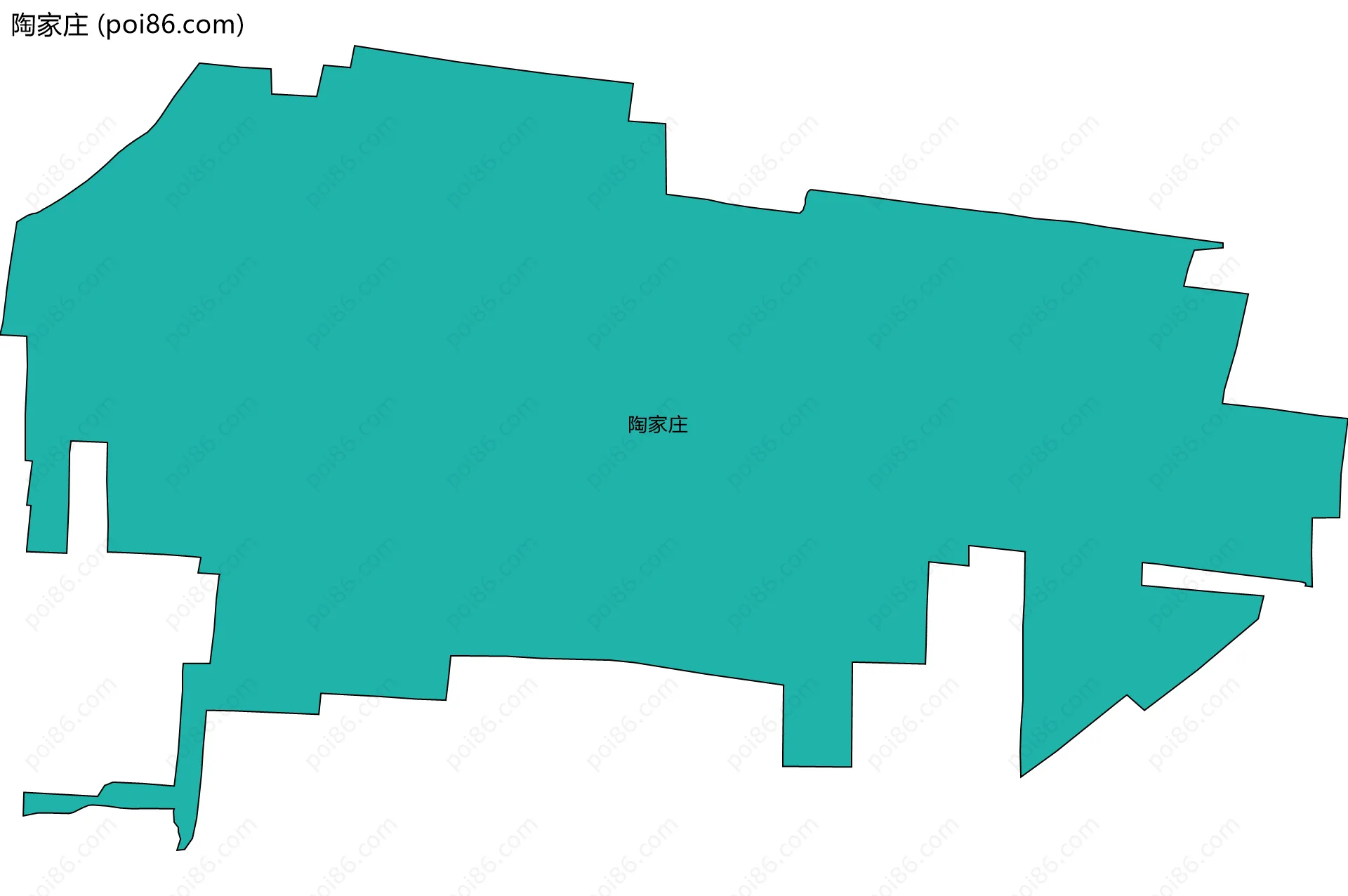 陶家庄边界地图