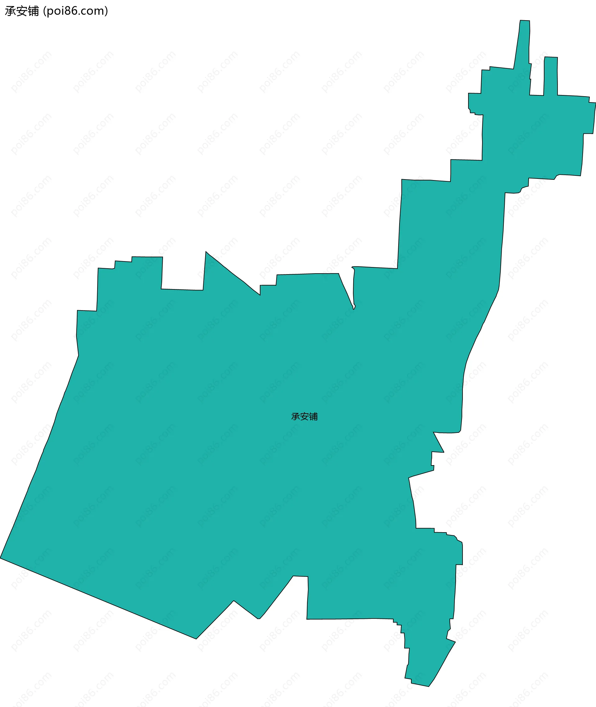 承安铺边界地图
