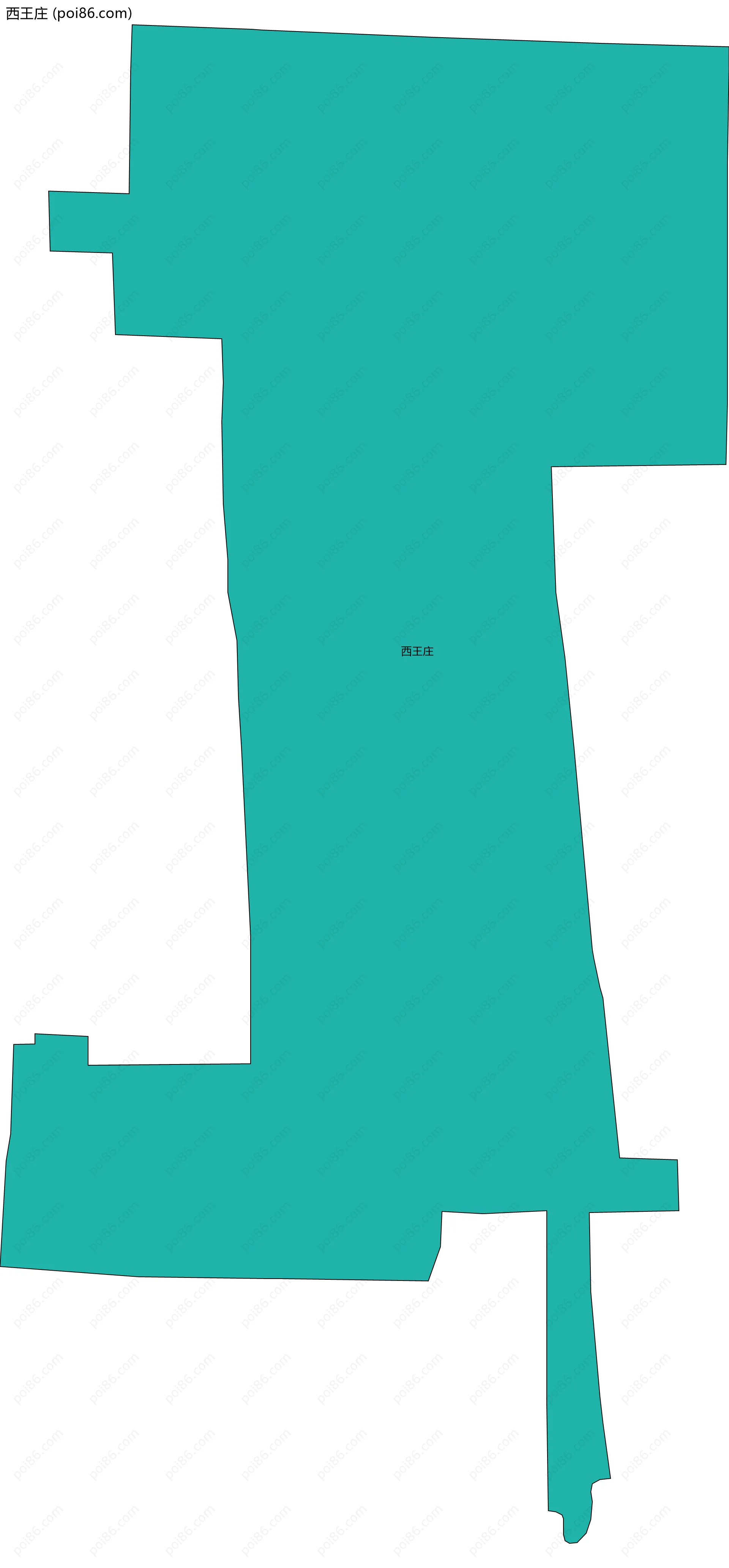 西王庄边界地图