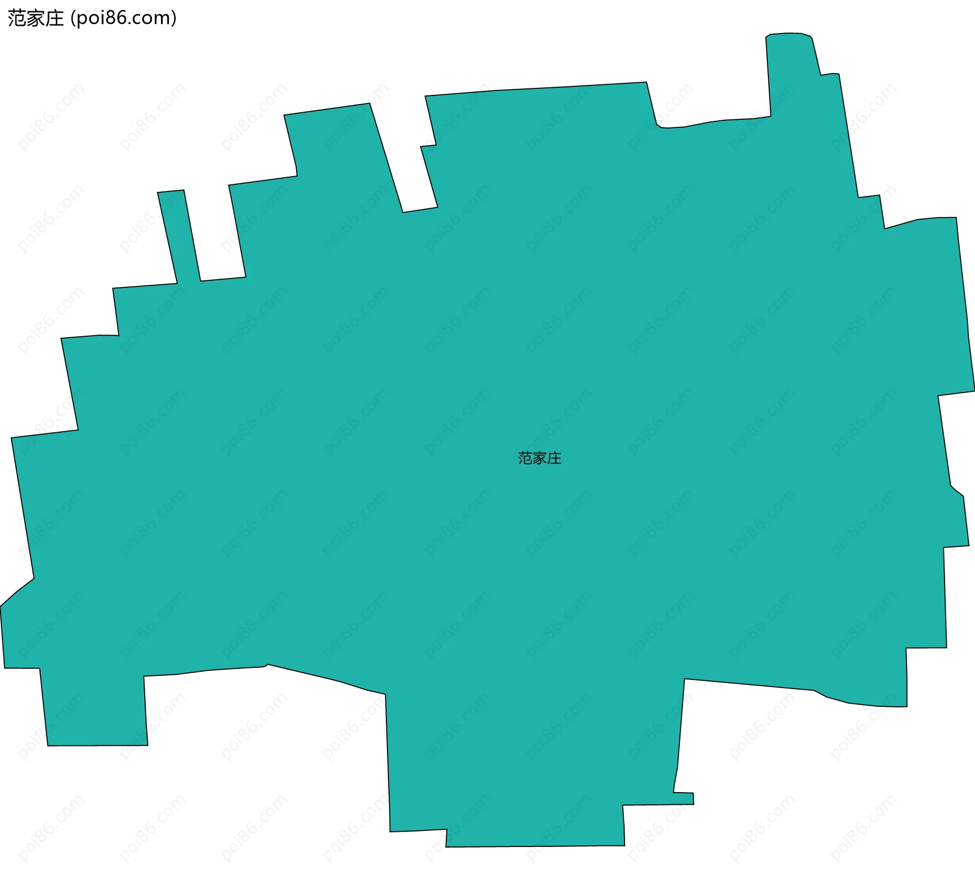 范家庄边界地图