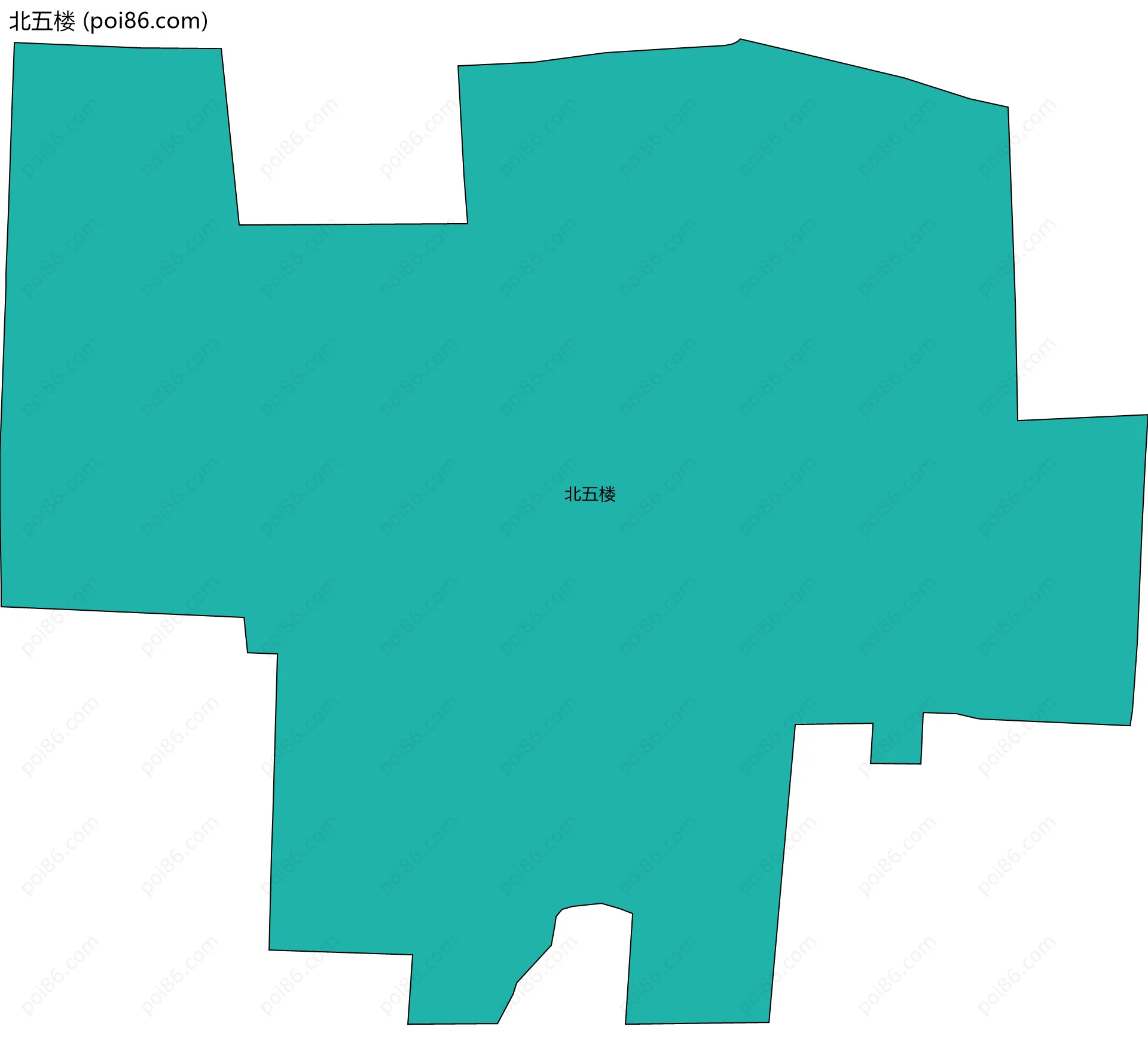 北五楼边界地图