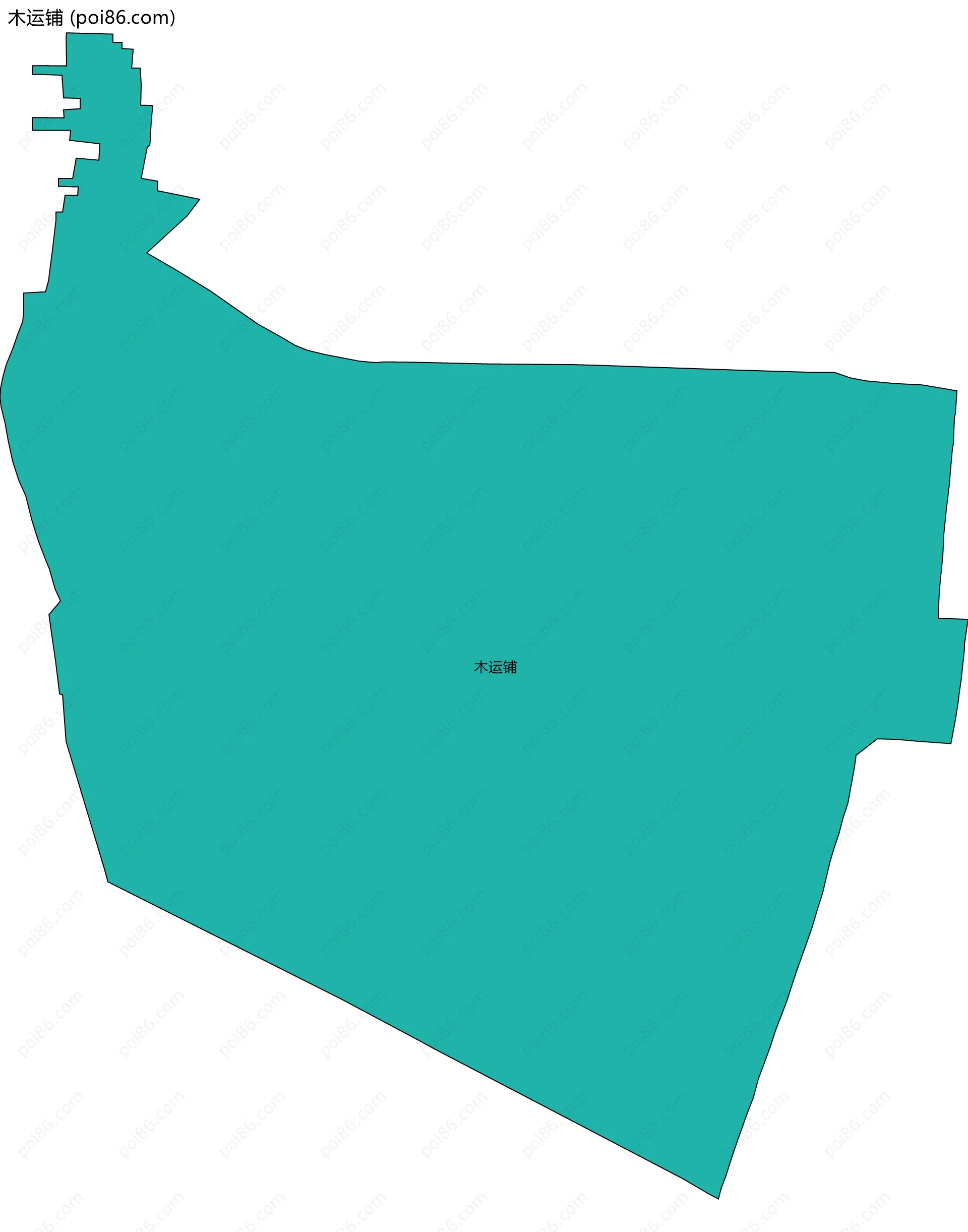 木运铺边界地图