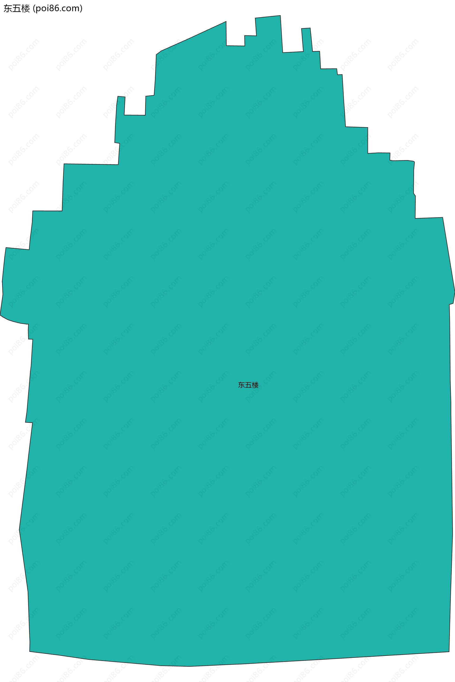 东五楼边界地图