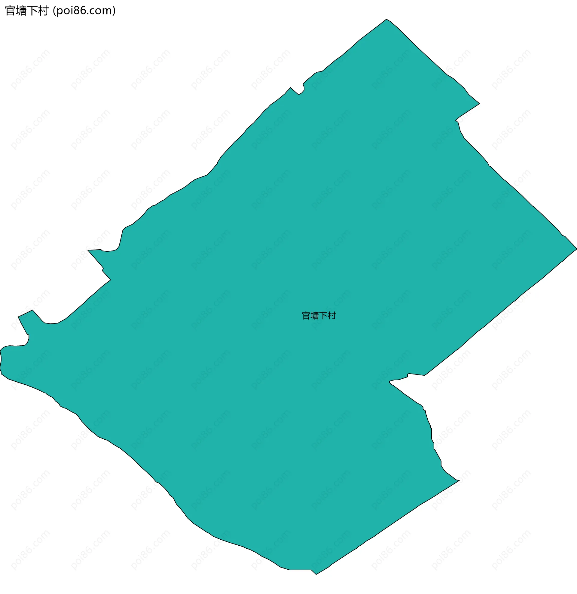 官塘下村边界地图