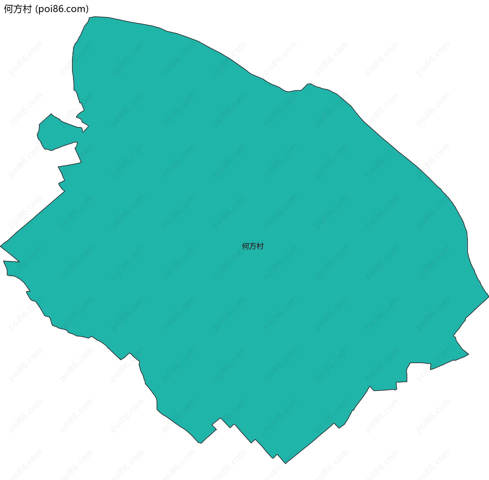何方村边界地图