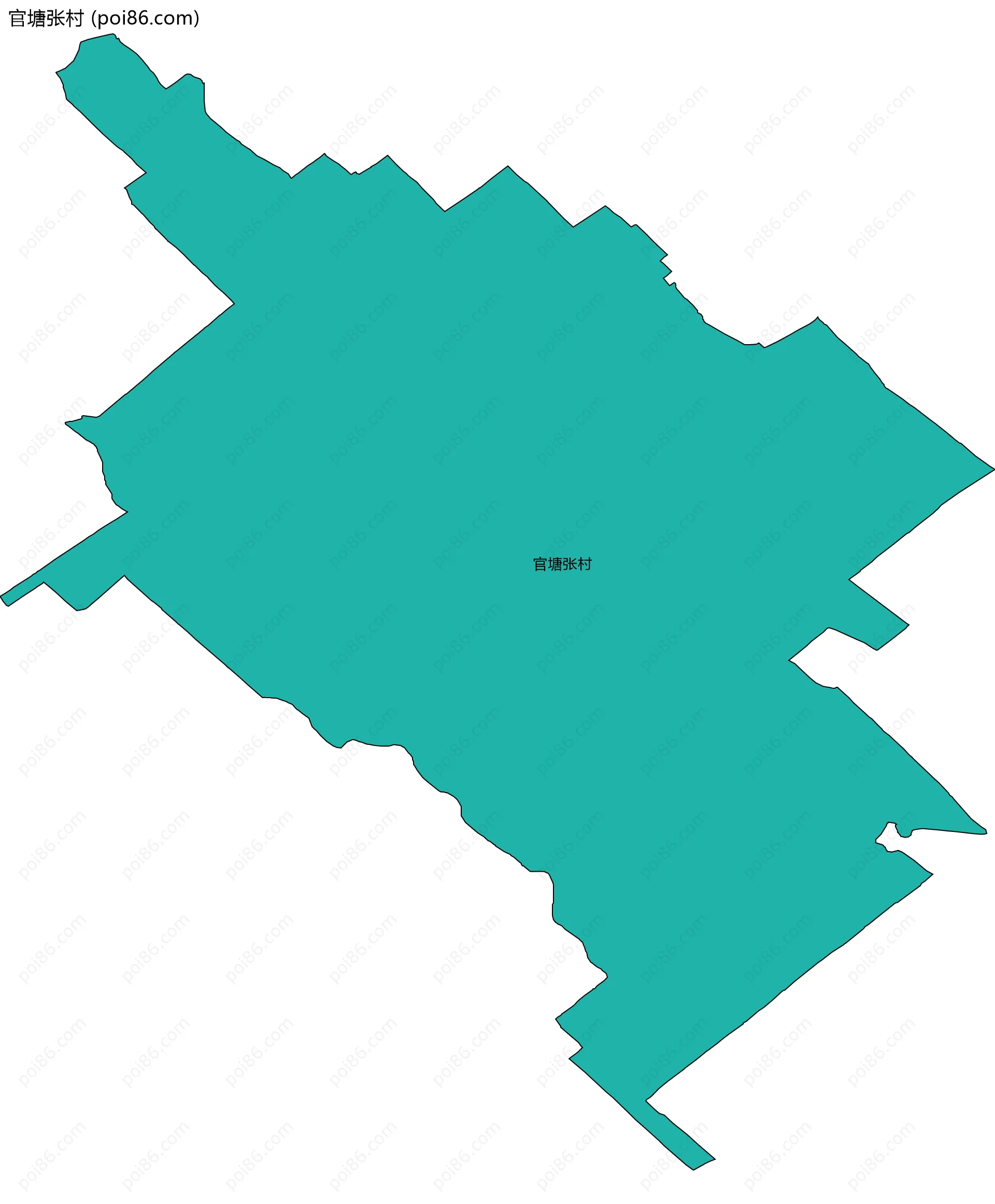 官塘张村边界地图