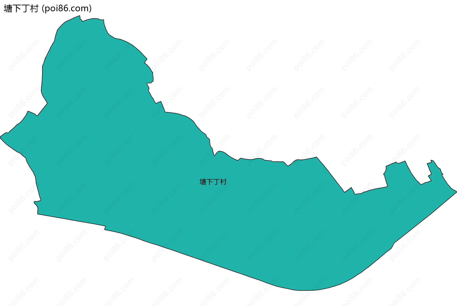 塘下丁村边界地图