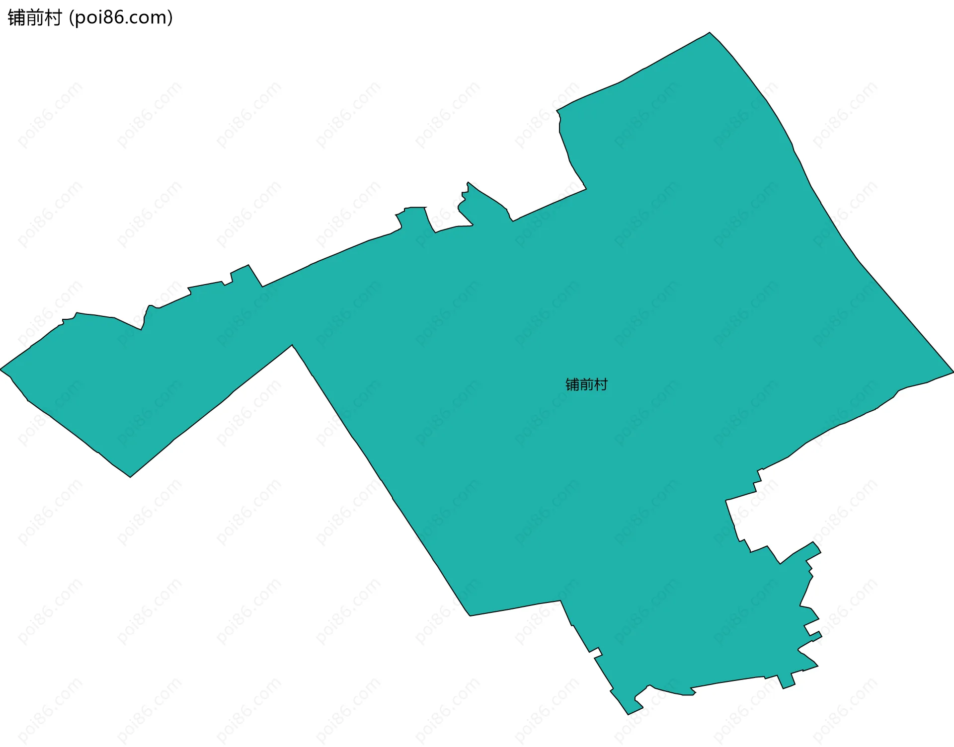 铺前村边界地图
