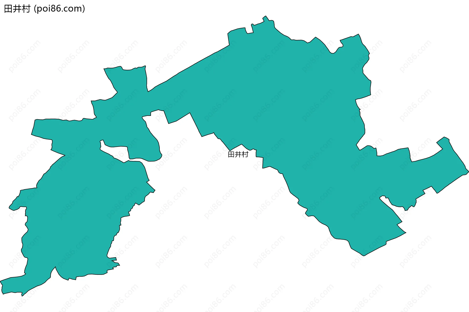 田井村边界地图