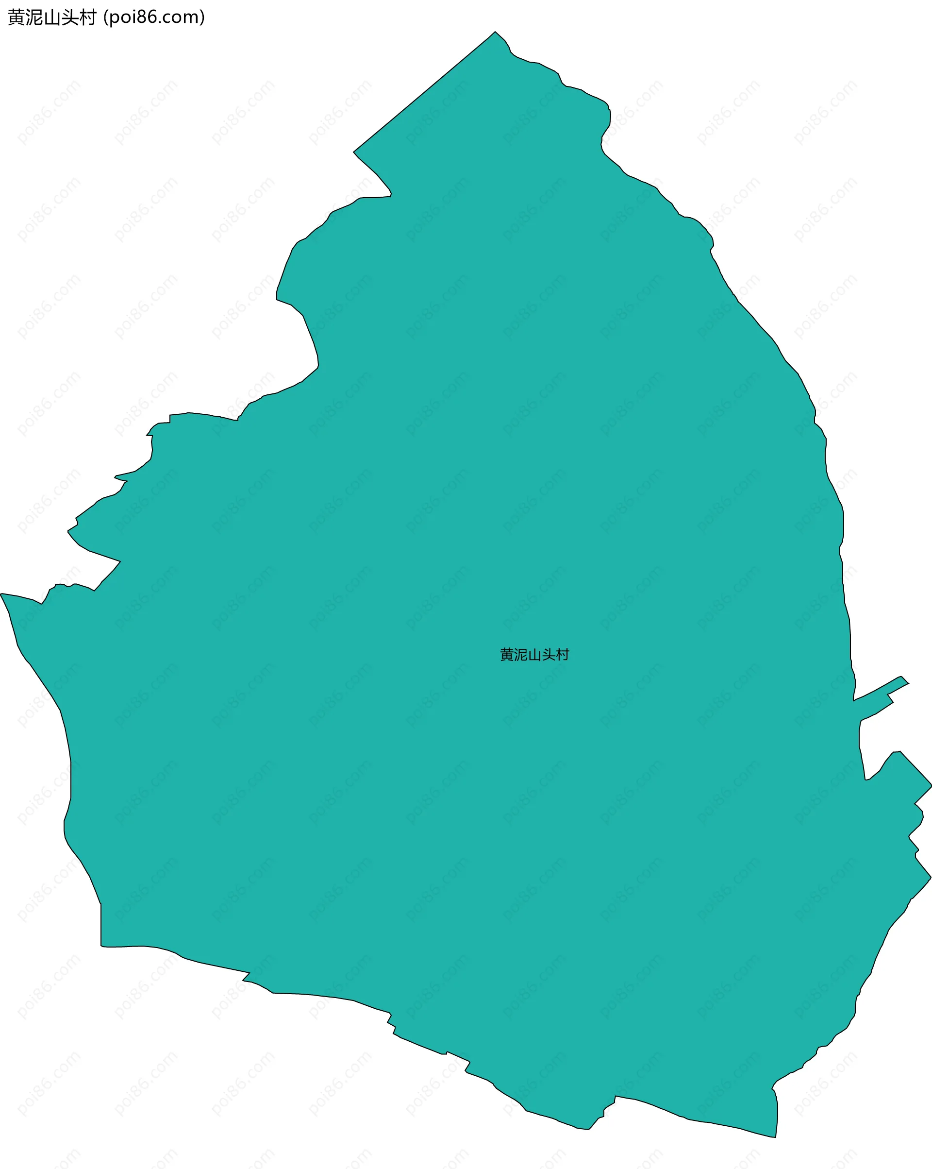 黄泥山头村边界地图