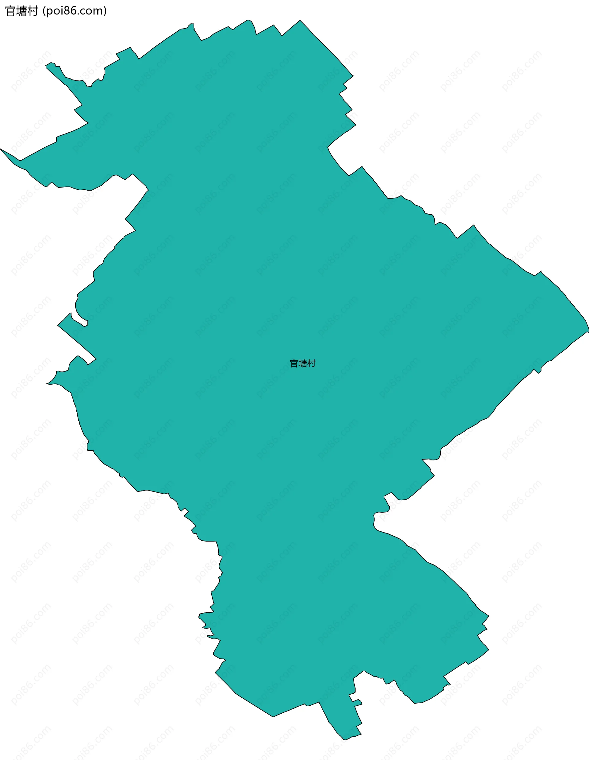 官塘村边界地图