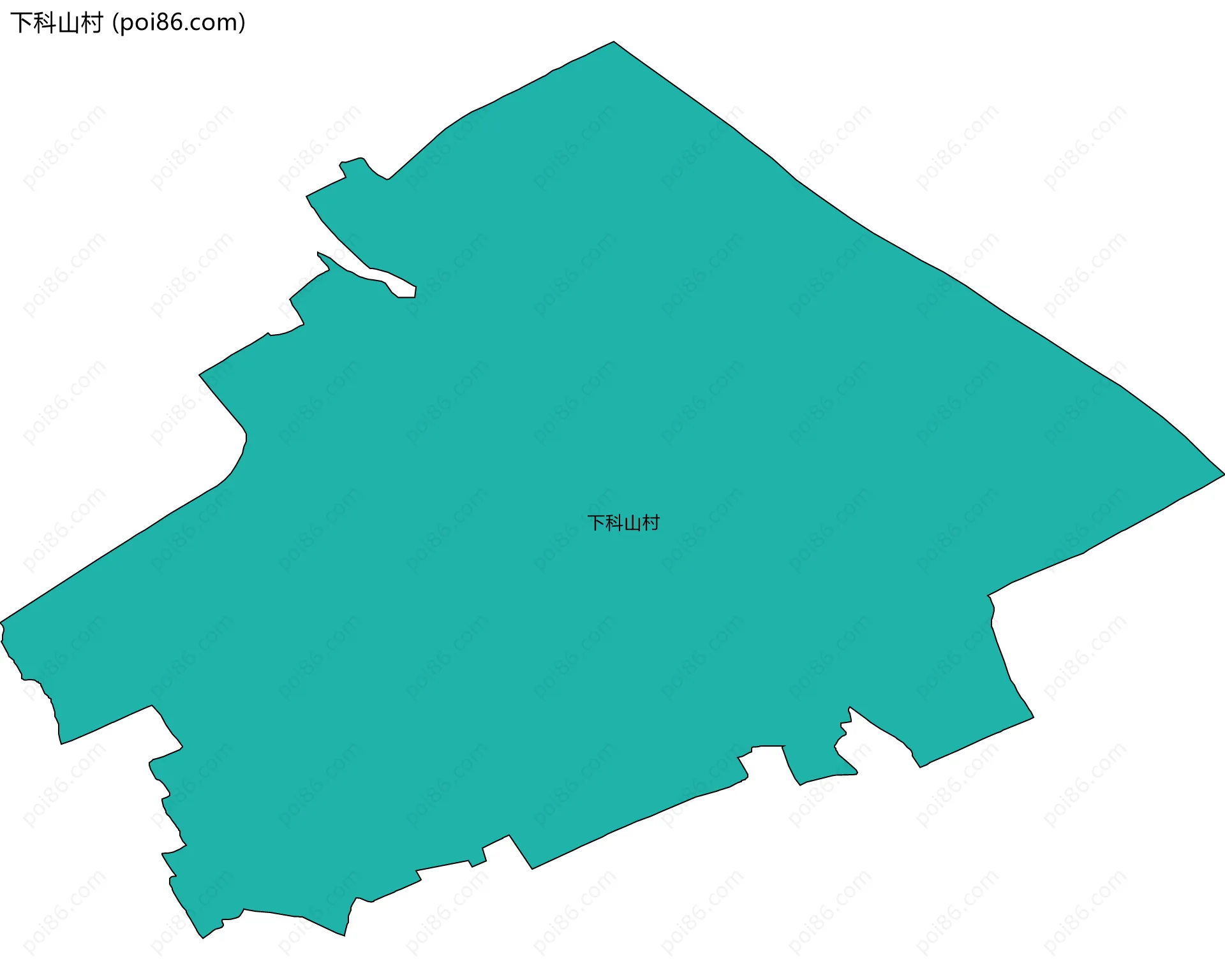 下科山村边界地图