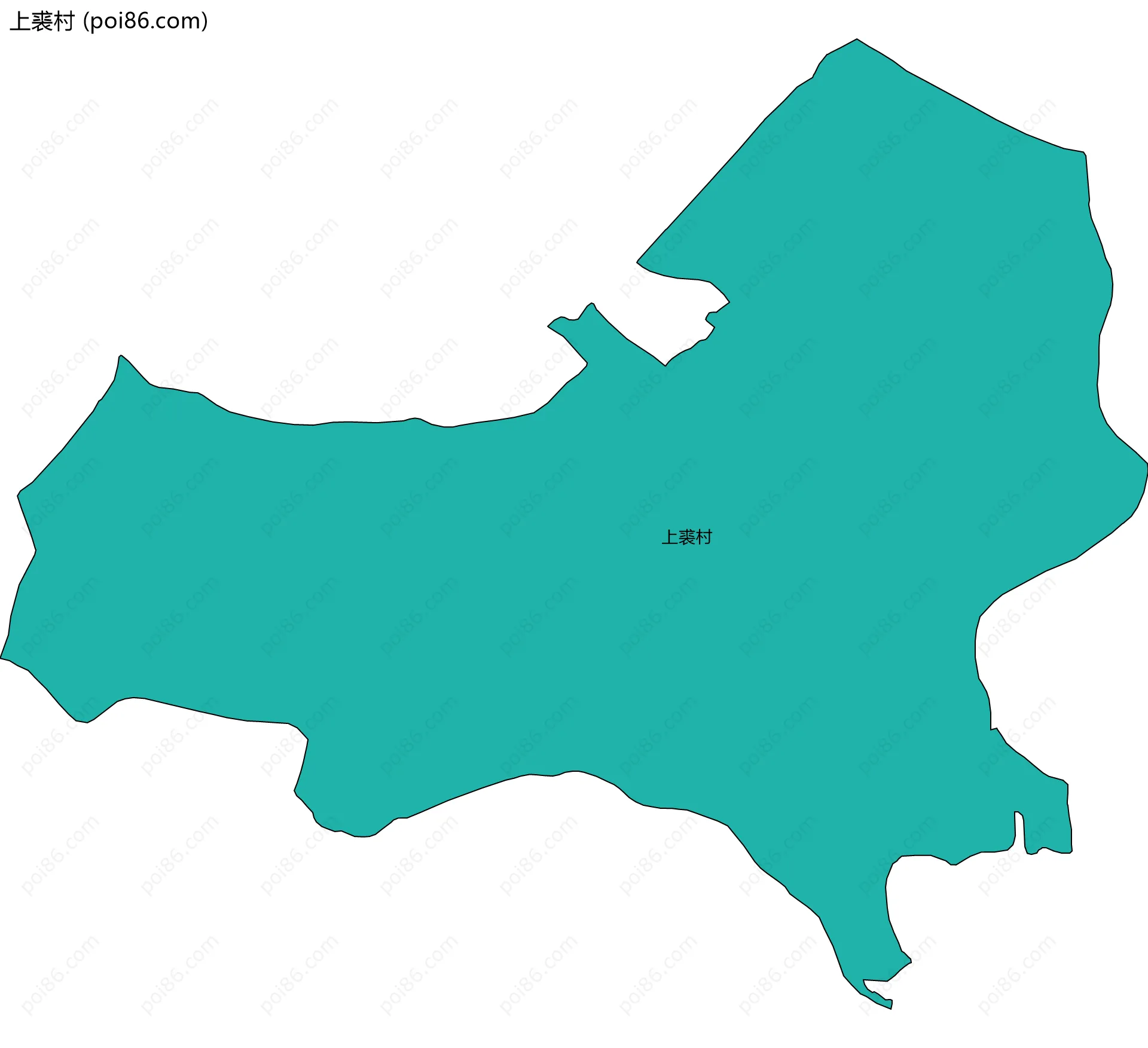 上裘村边界地图