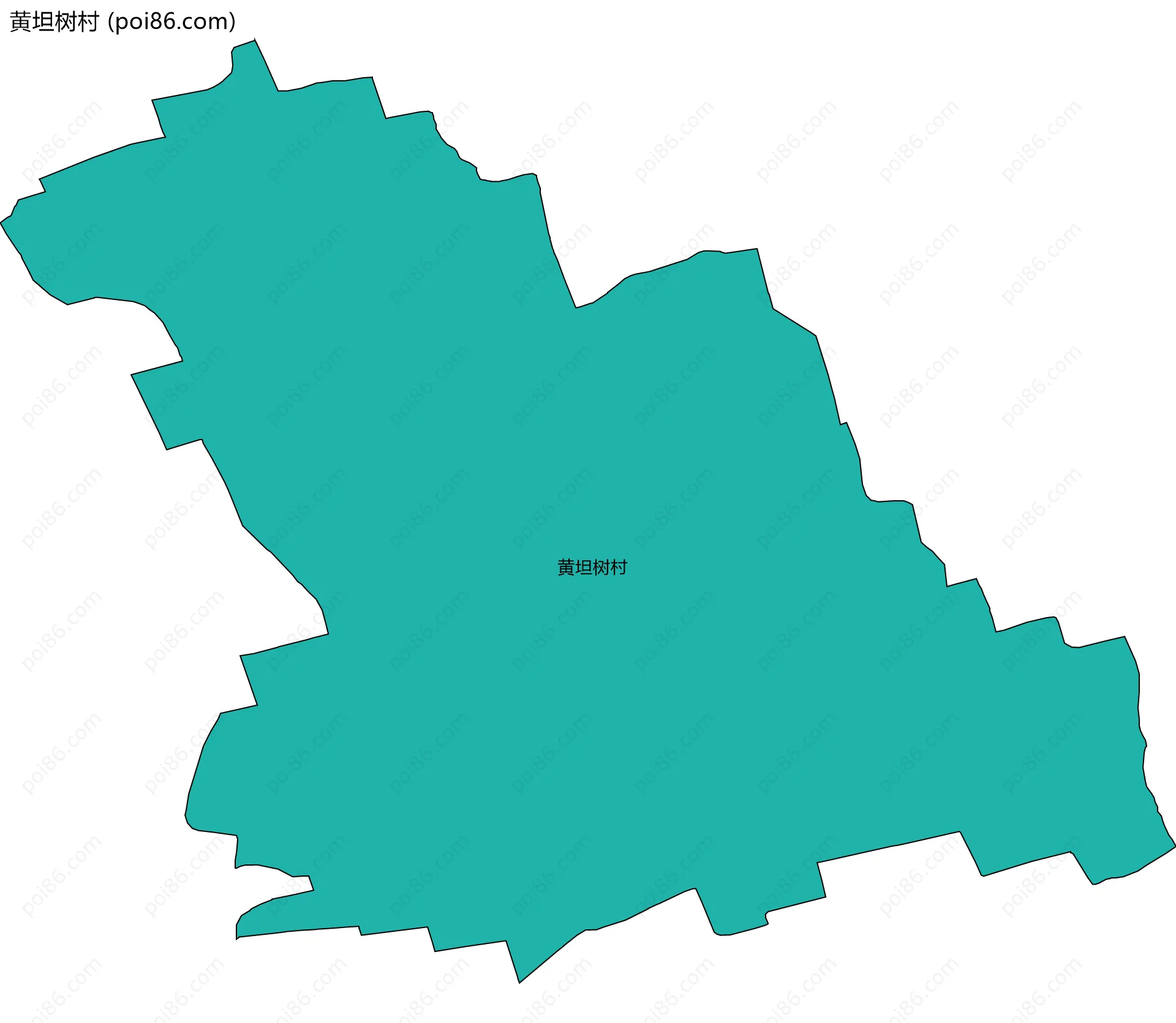 黄坦树村边界地图