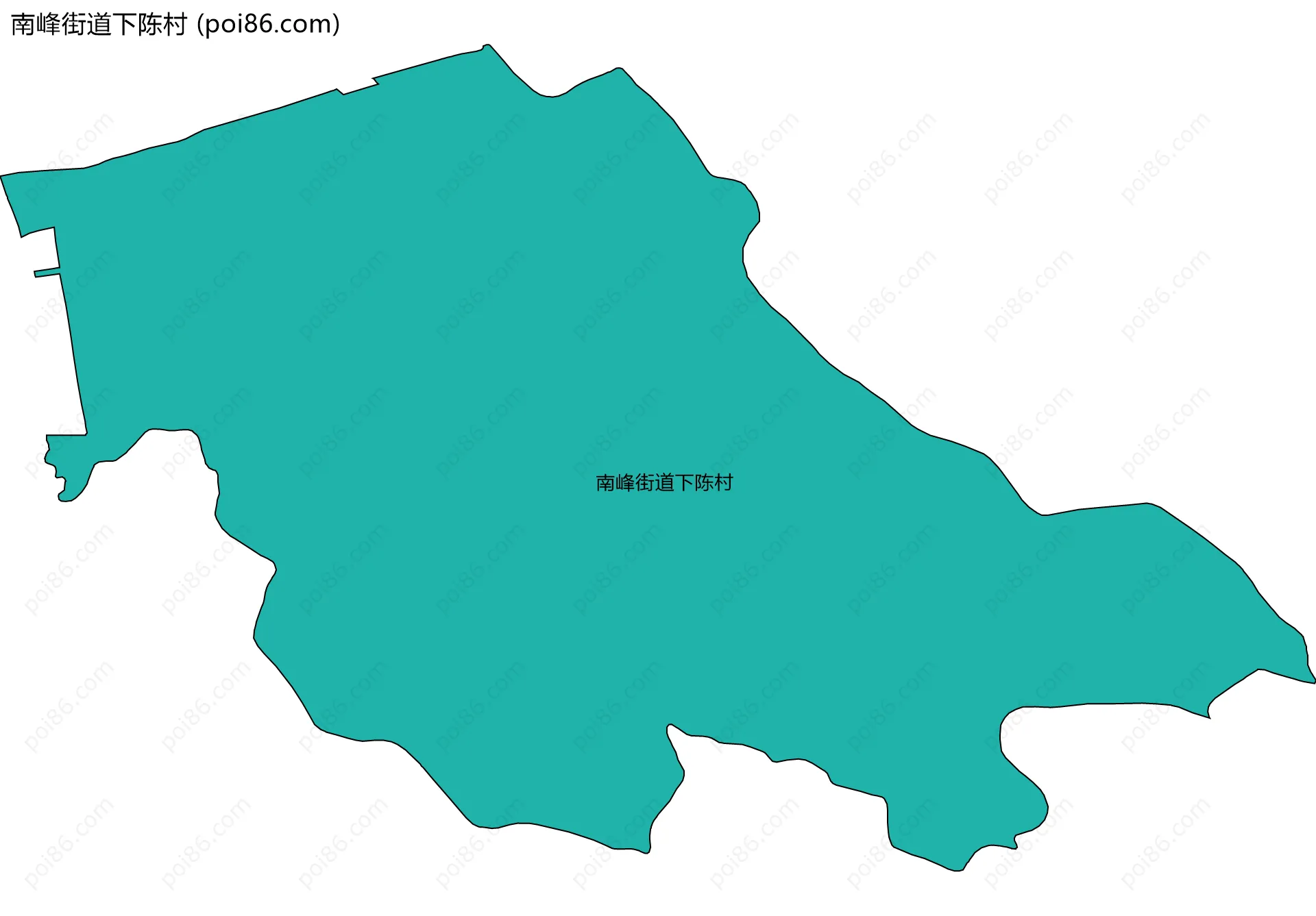 南峰街道下陈村边界地图