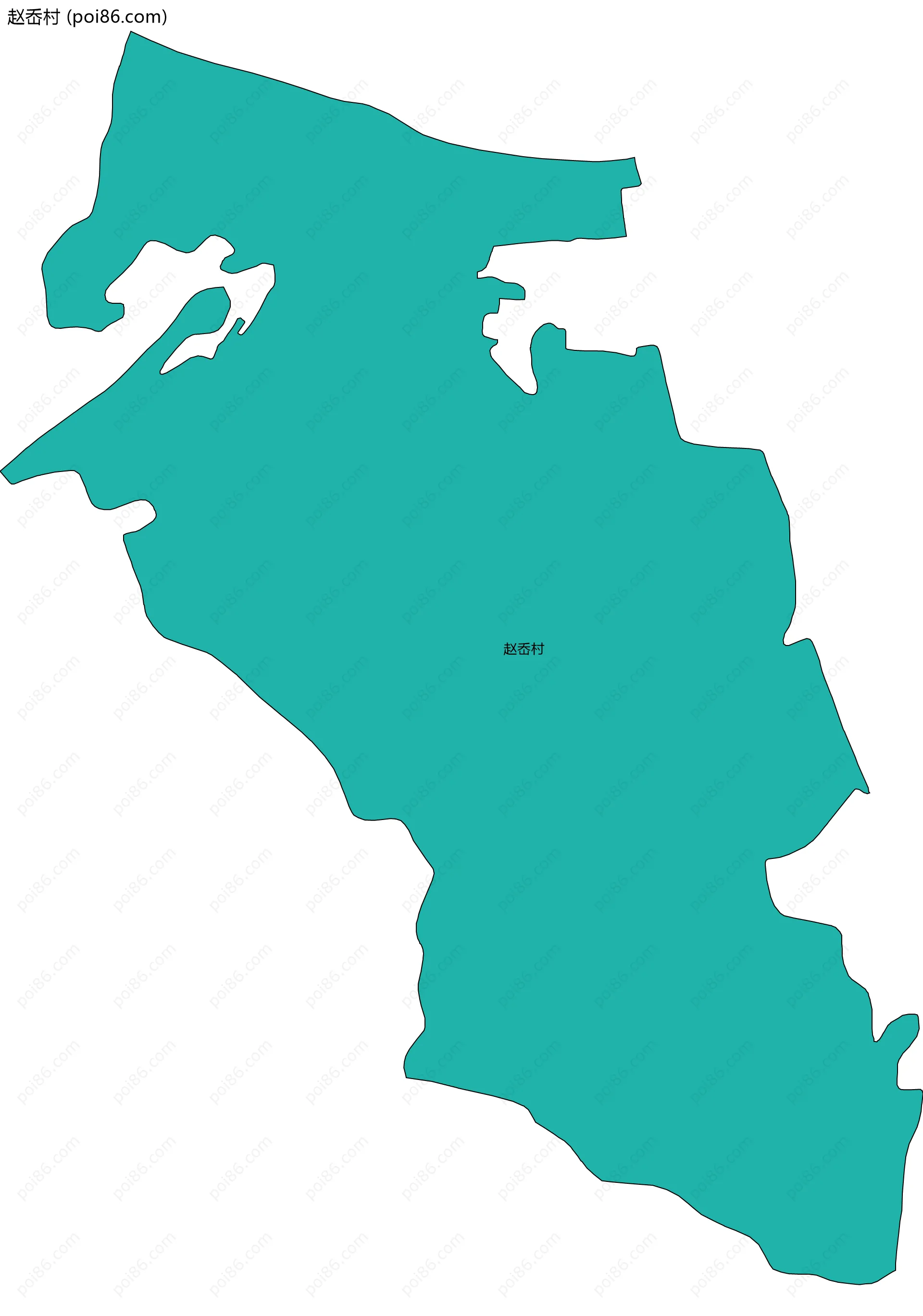 赵岙村边界地图