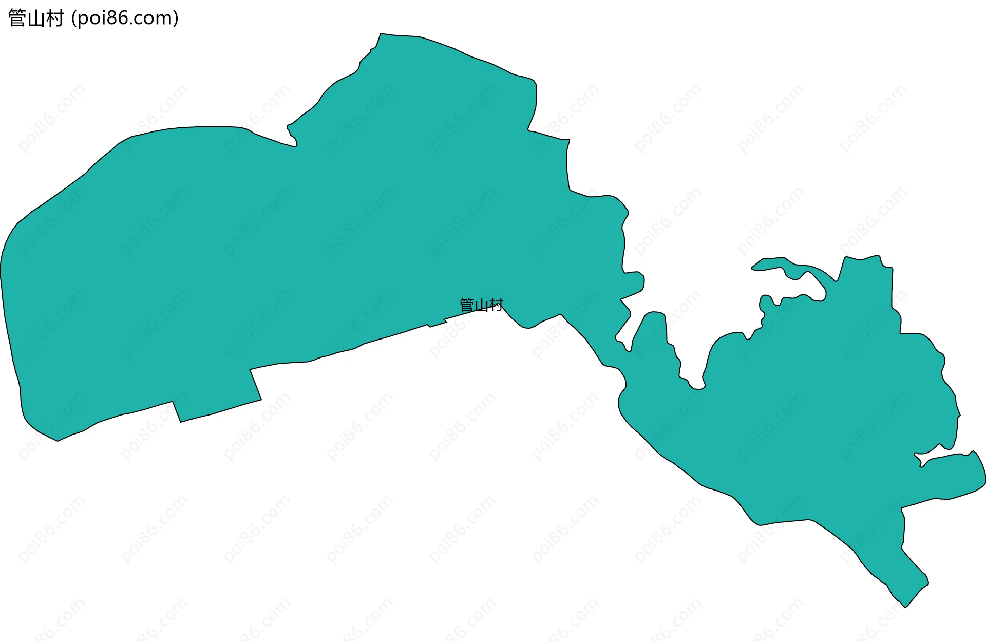 管山村边界地图