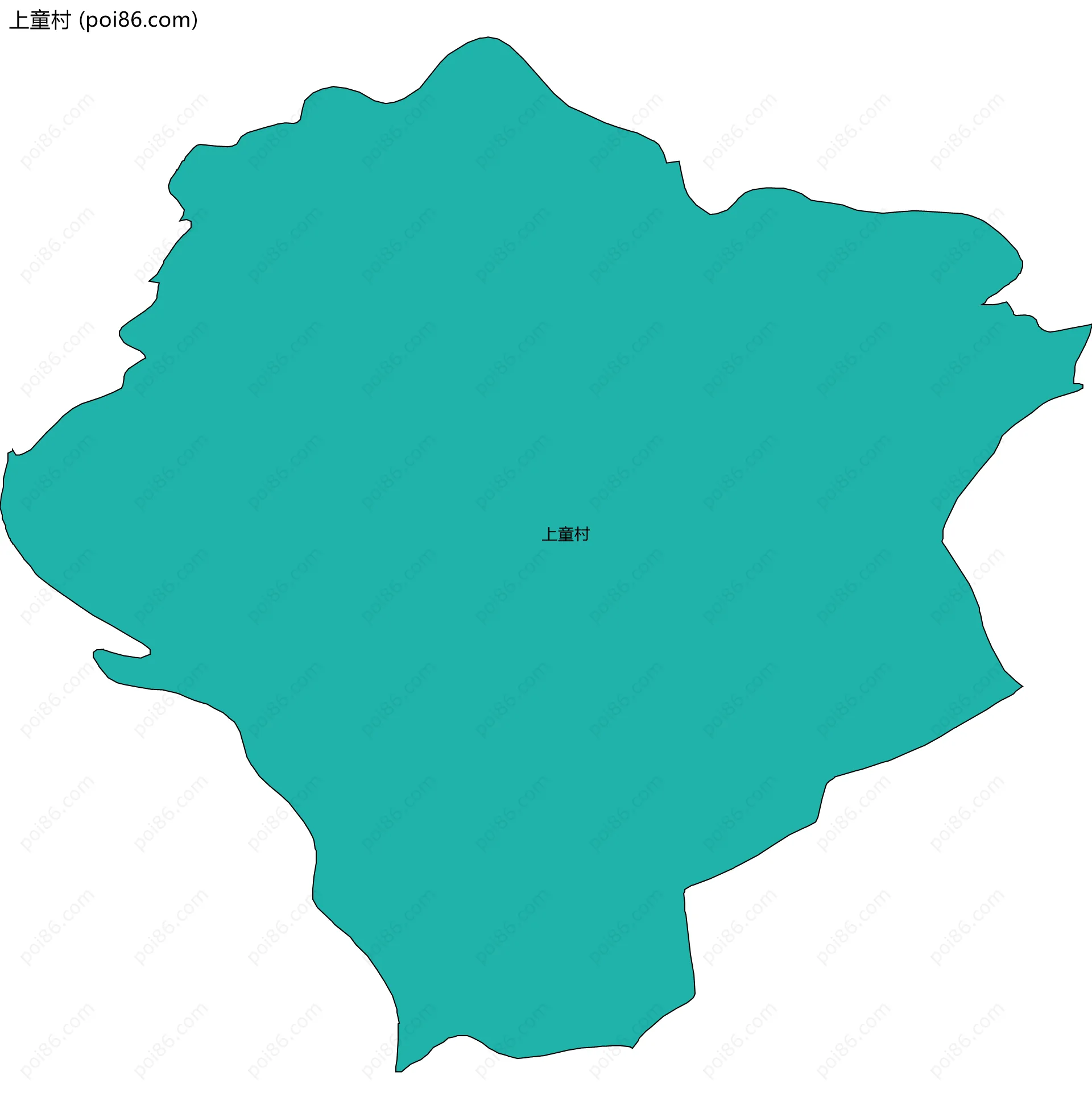 上童村边界地图