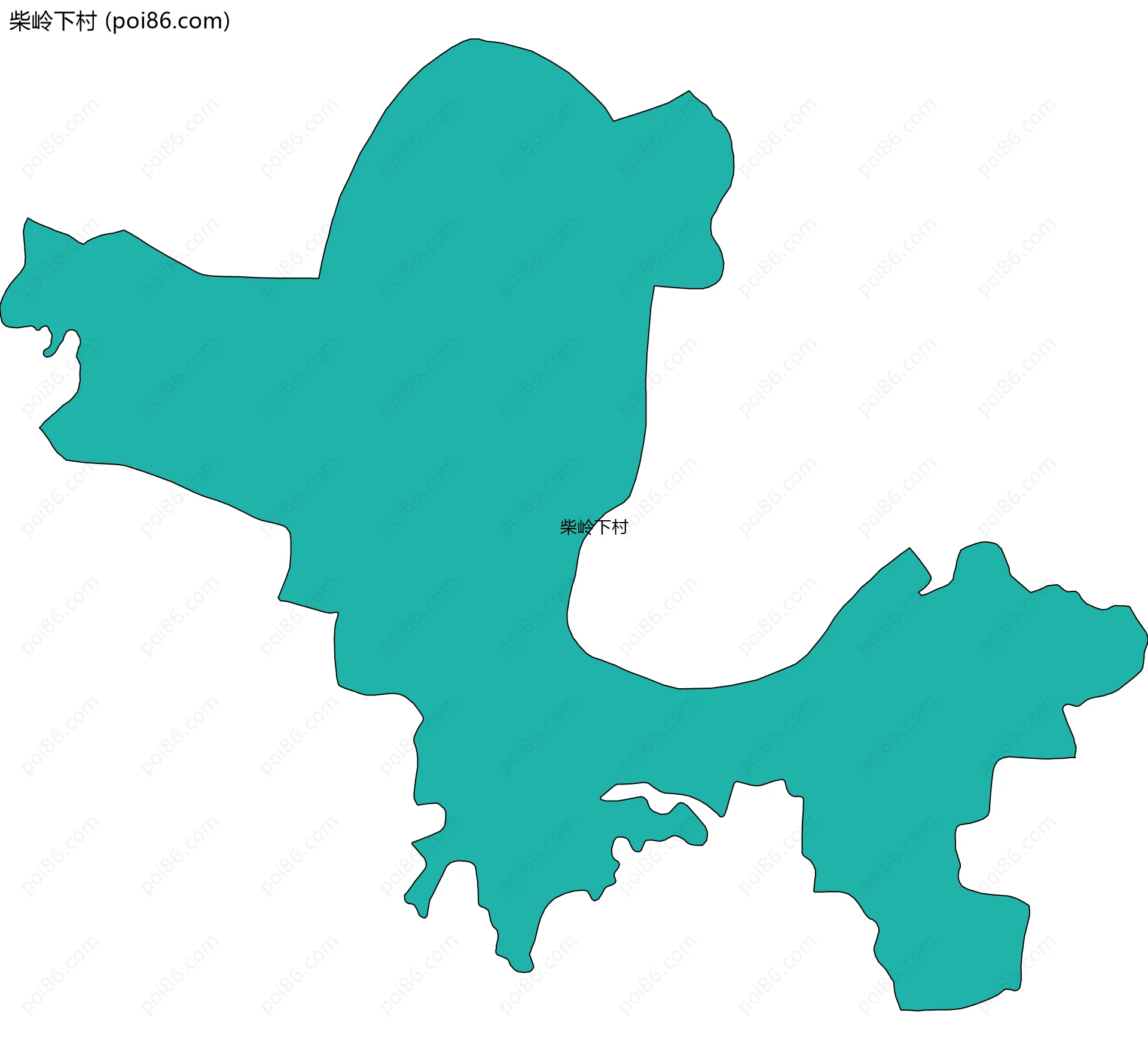 柴岭下村边界地图