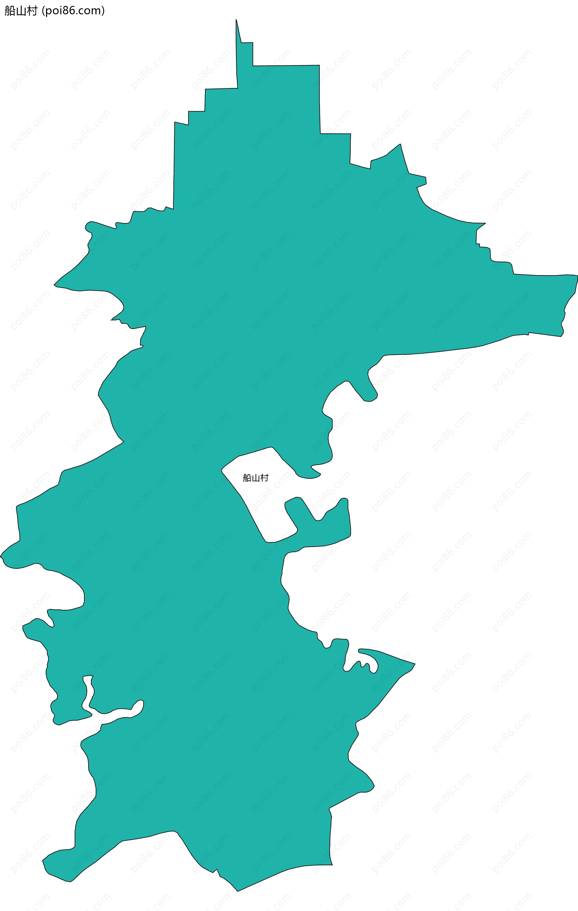 船山村边界地图