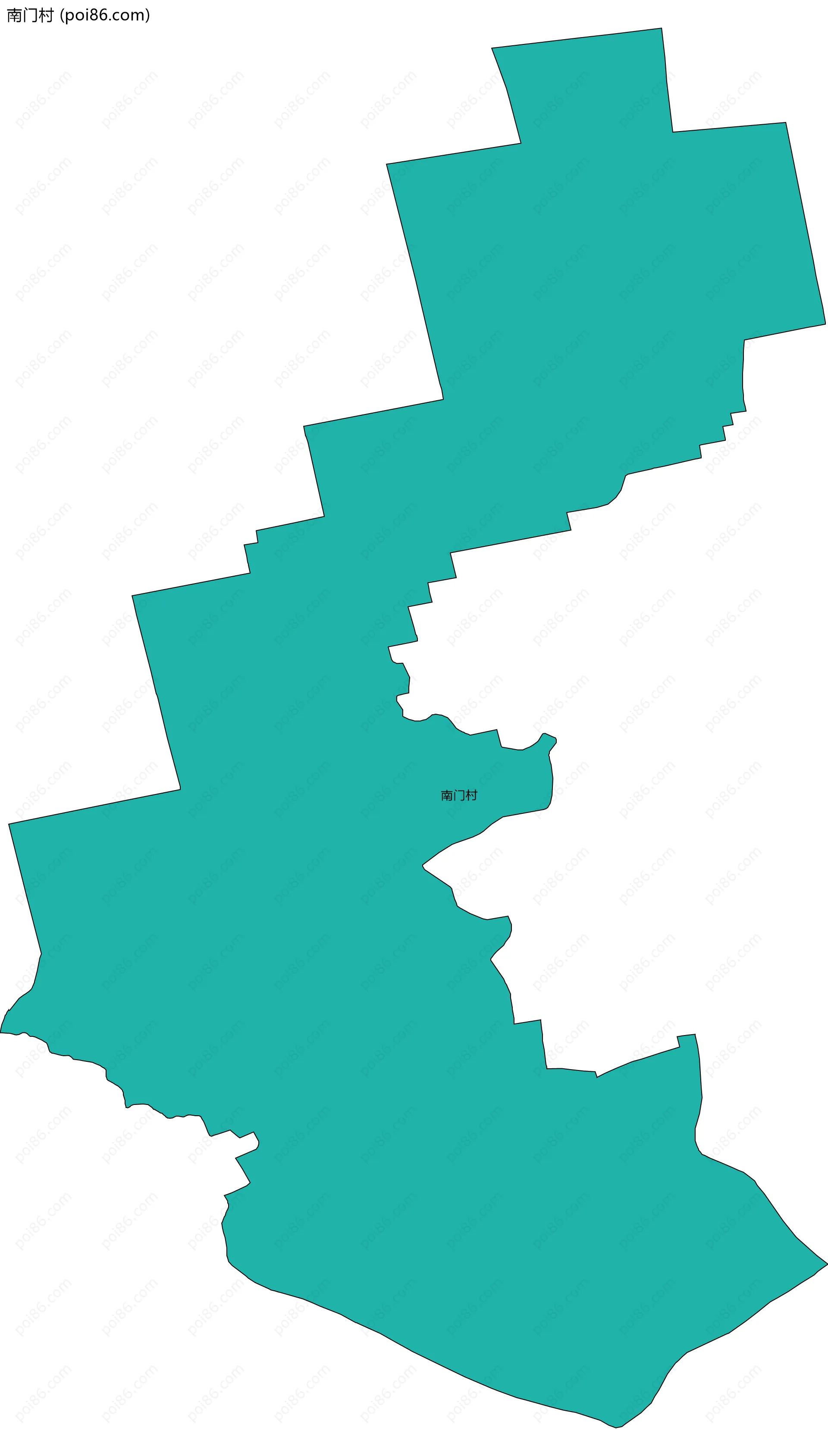 南门村边界地图