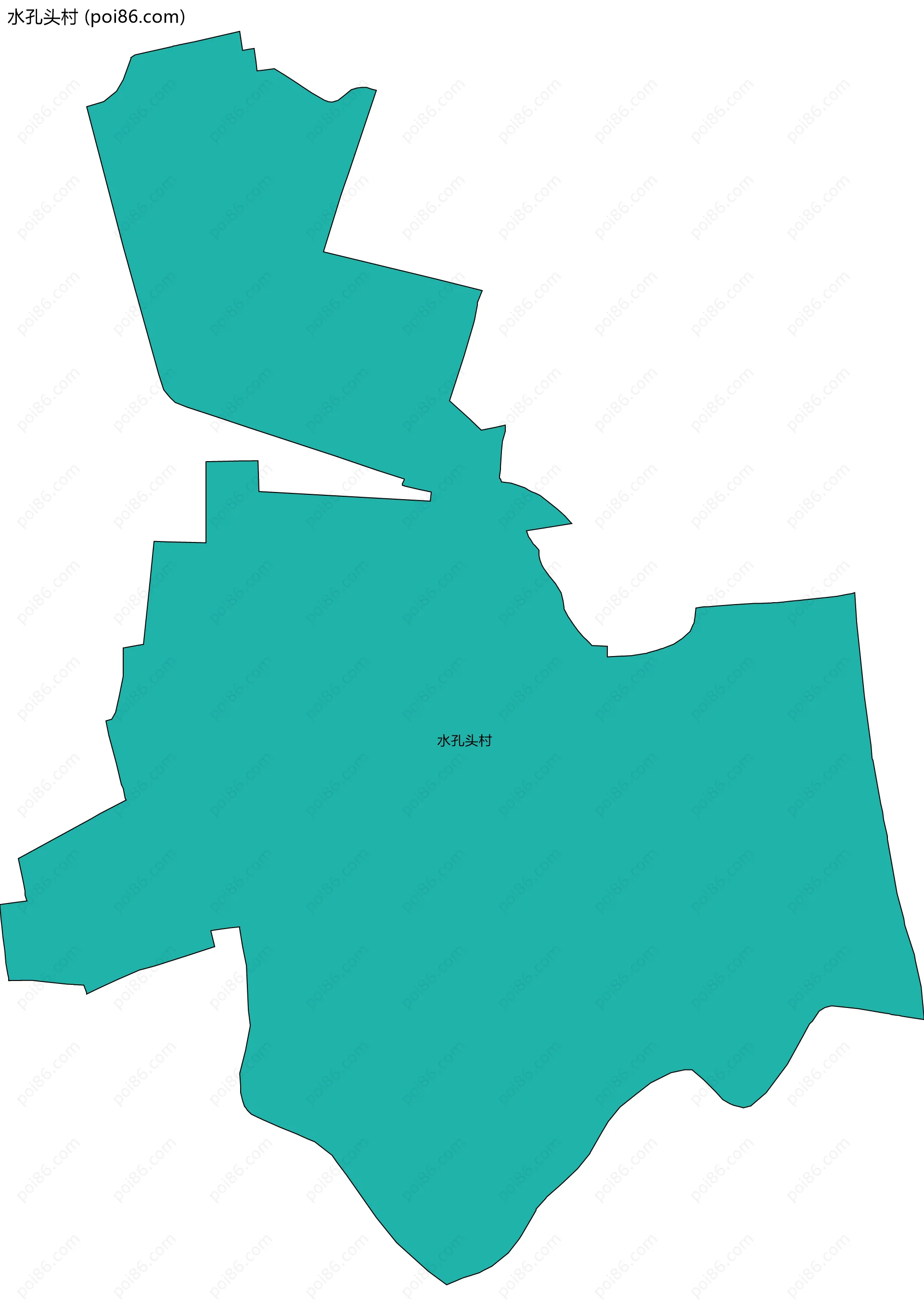 水孔头村边界地图