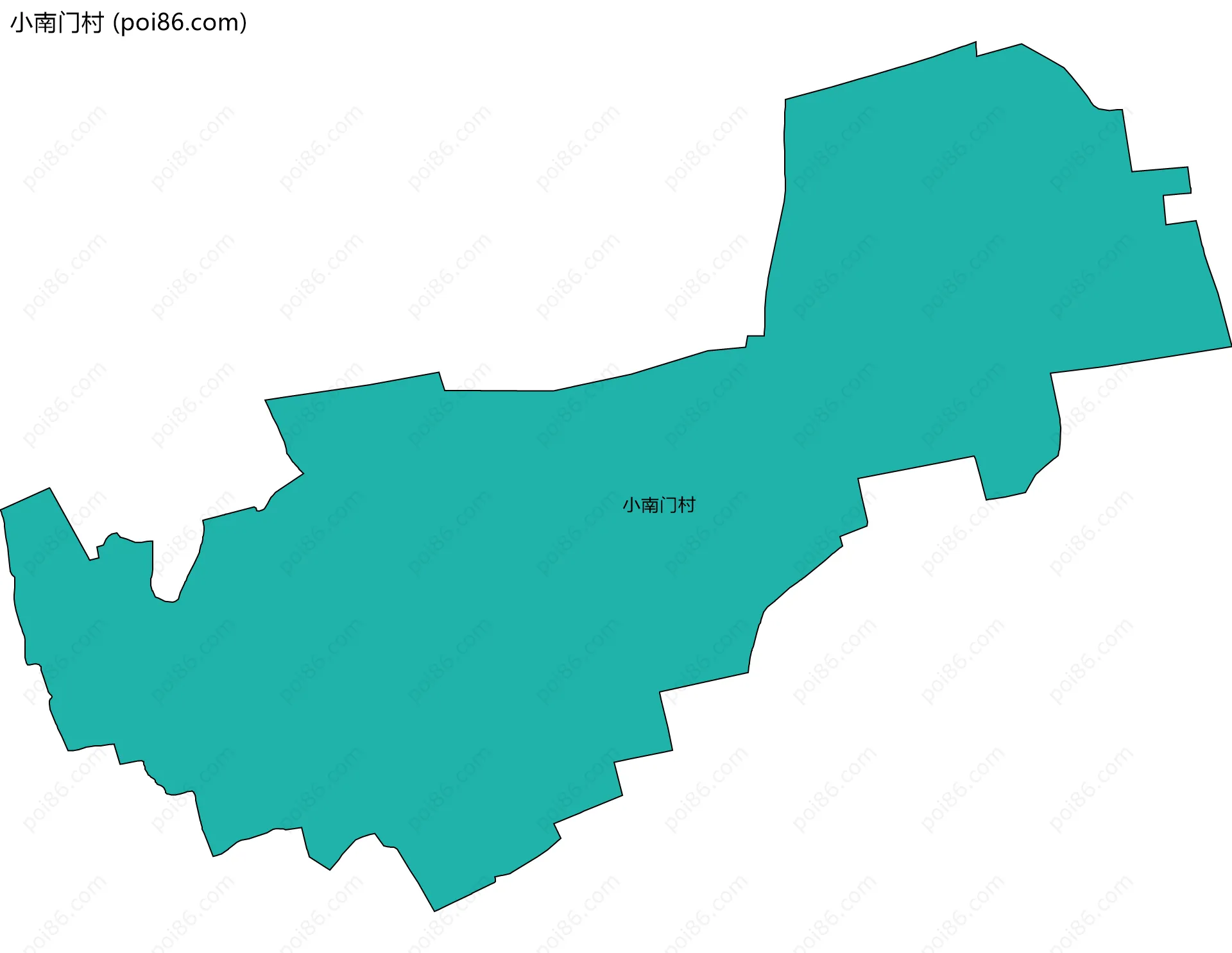 小南门村边界地图