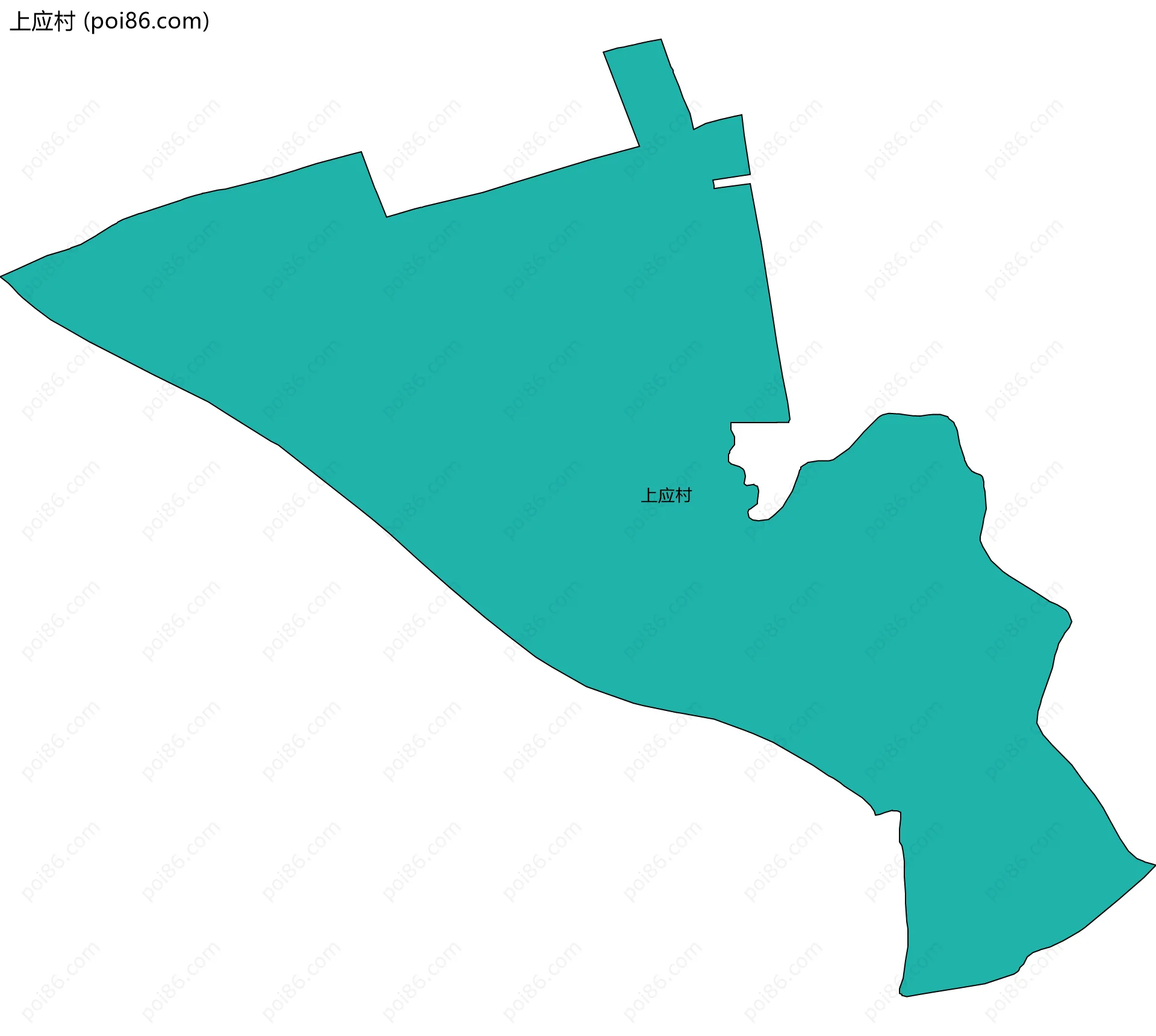 上应村边界地图