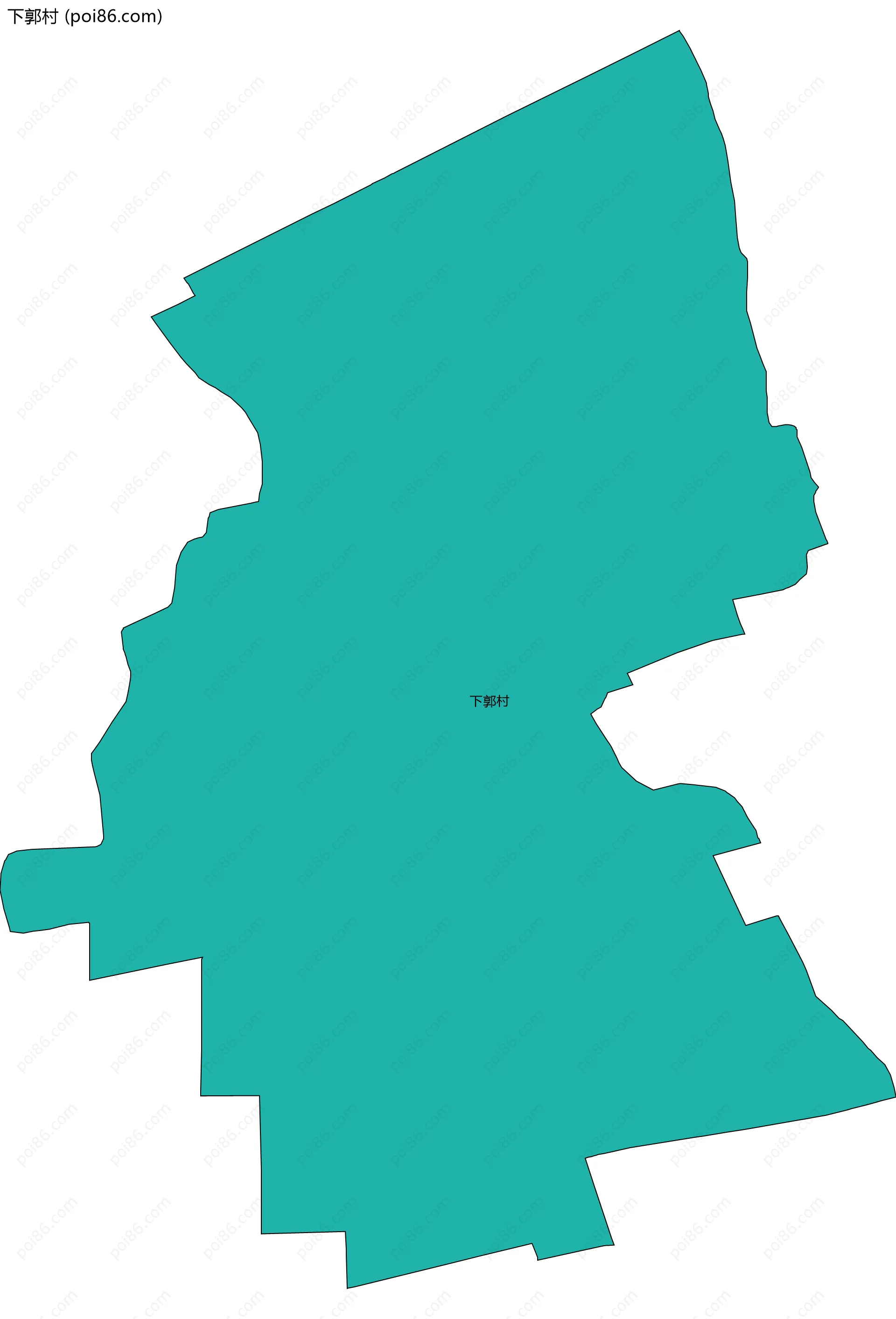 下郭村边界地图