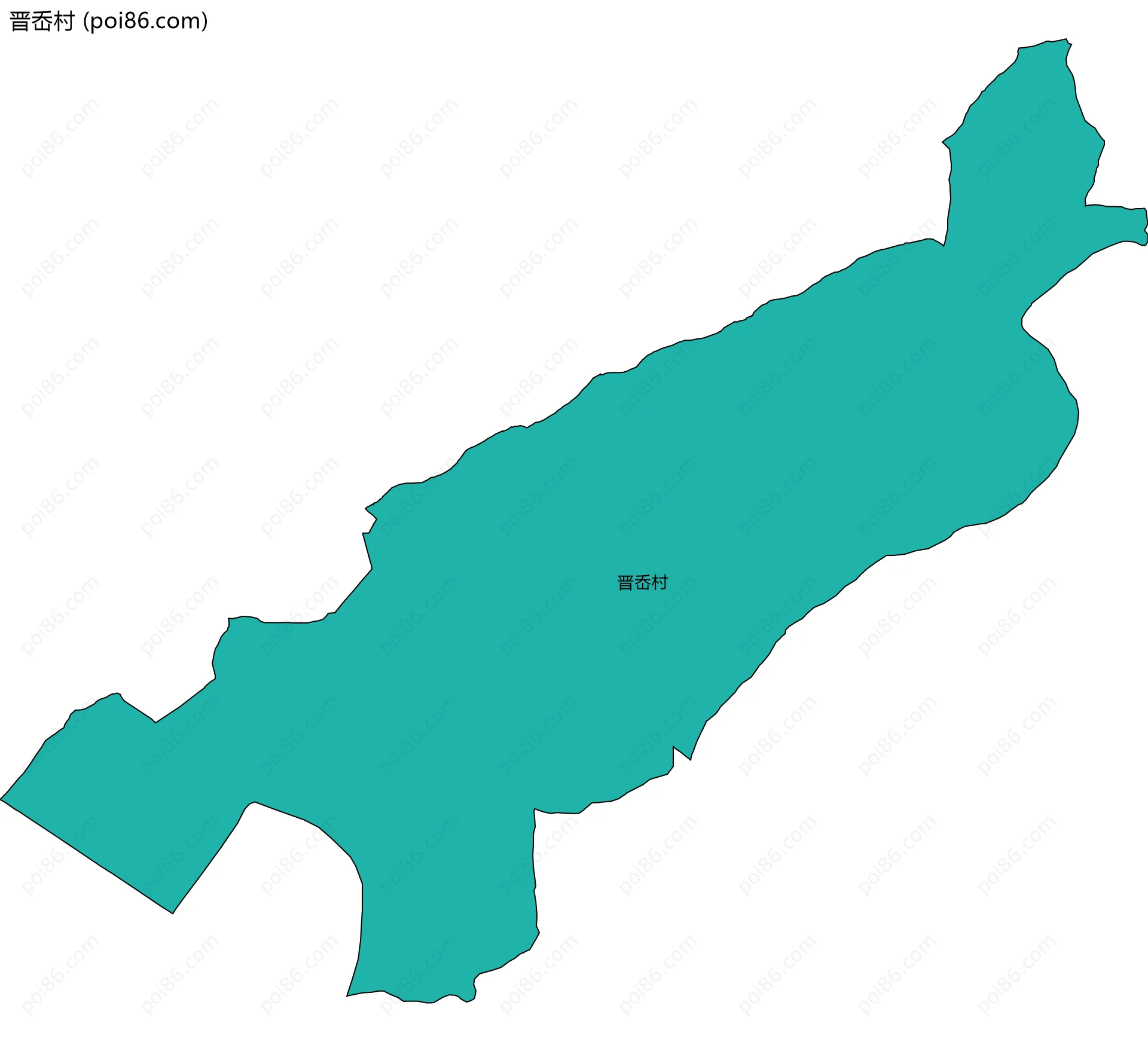 晋岙村边界地图