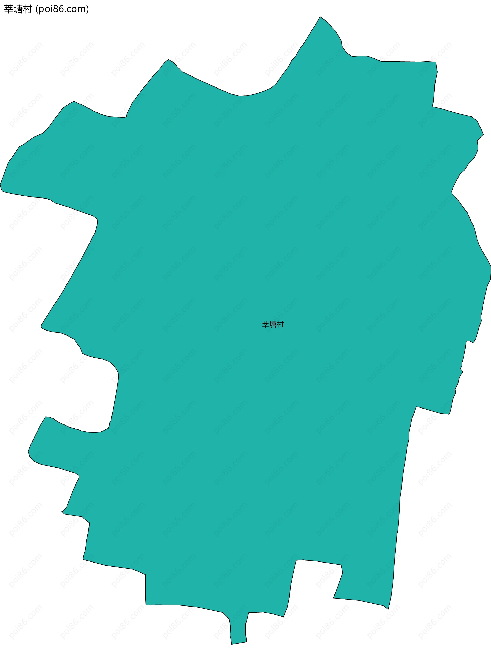 莘塘村边界地图