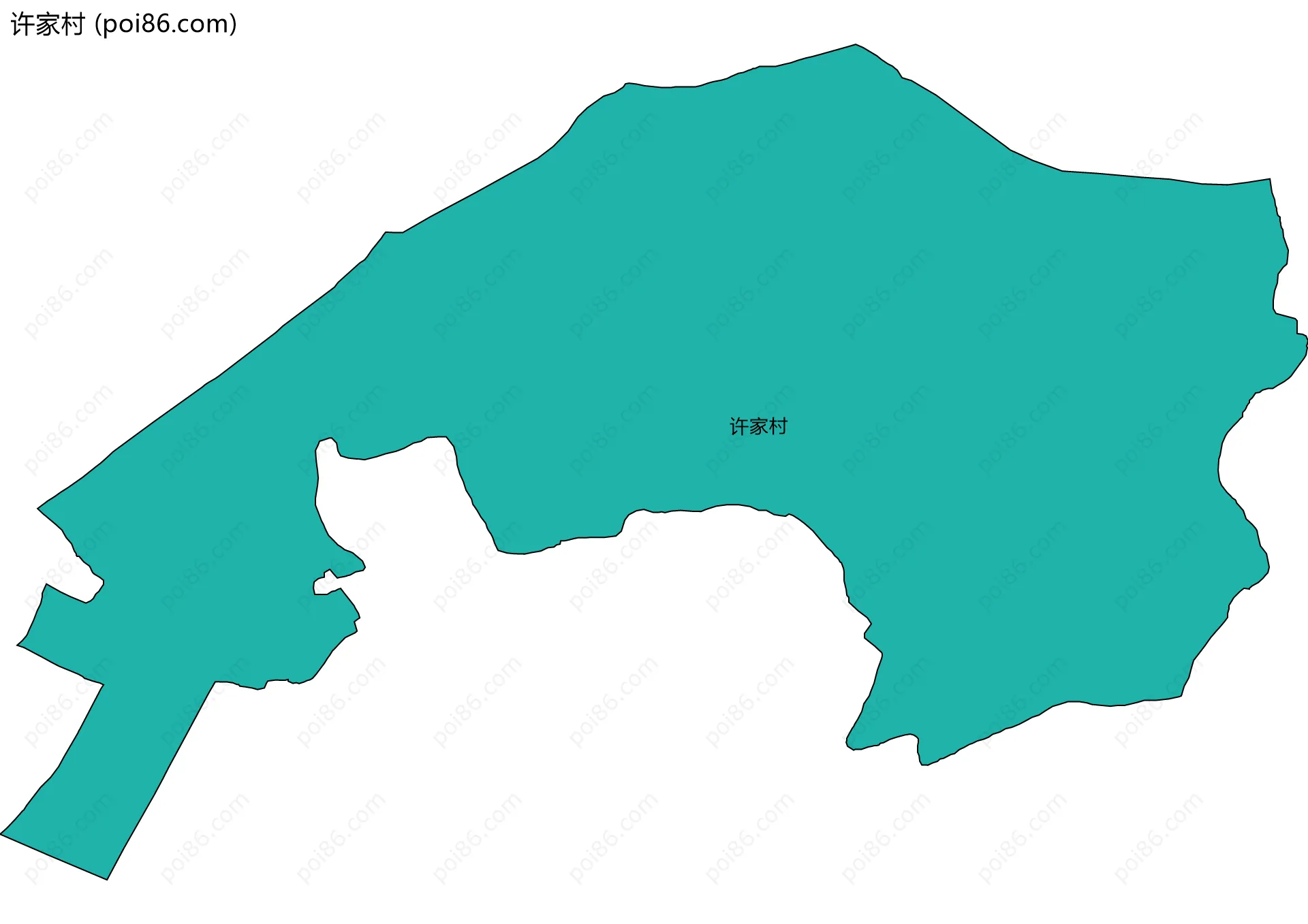 许家村边界地图