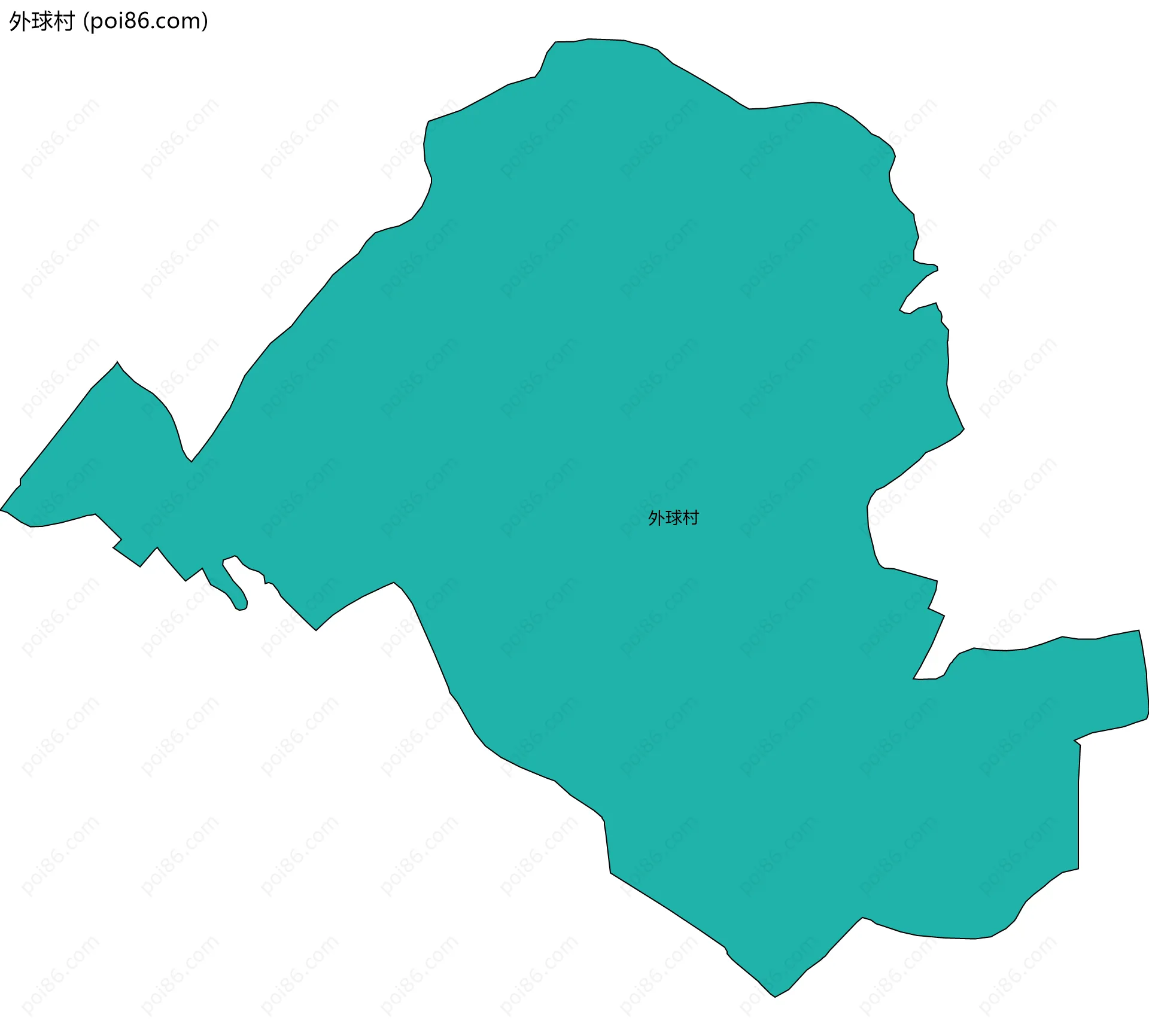 外球村边界地图