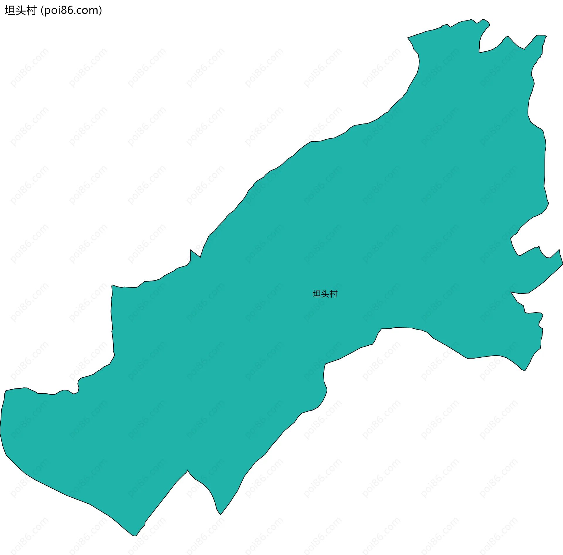 坦头村边界地图
