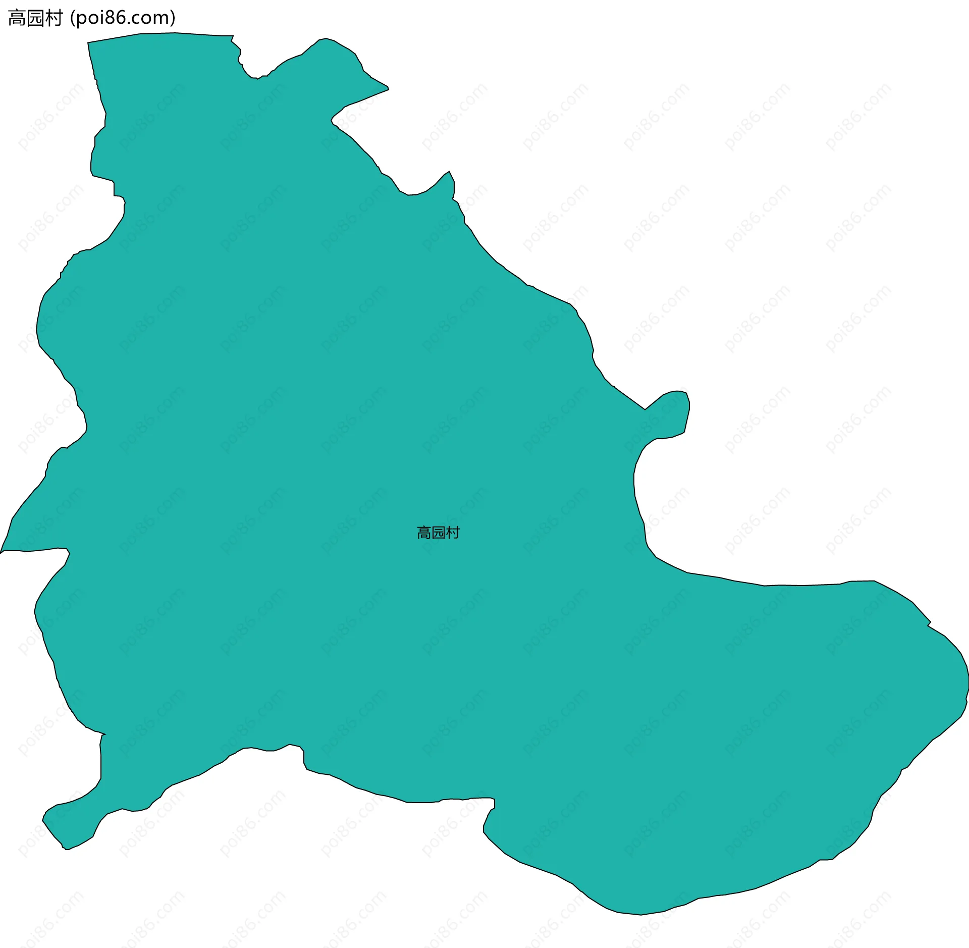 高园村边界地图