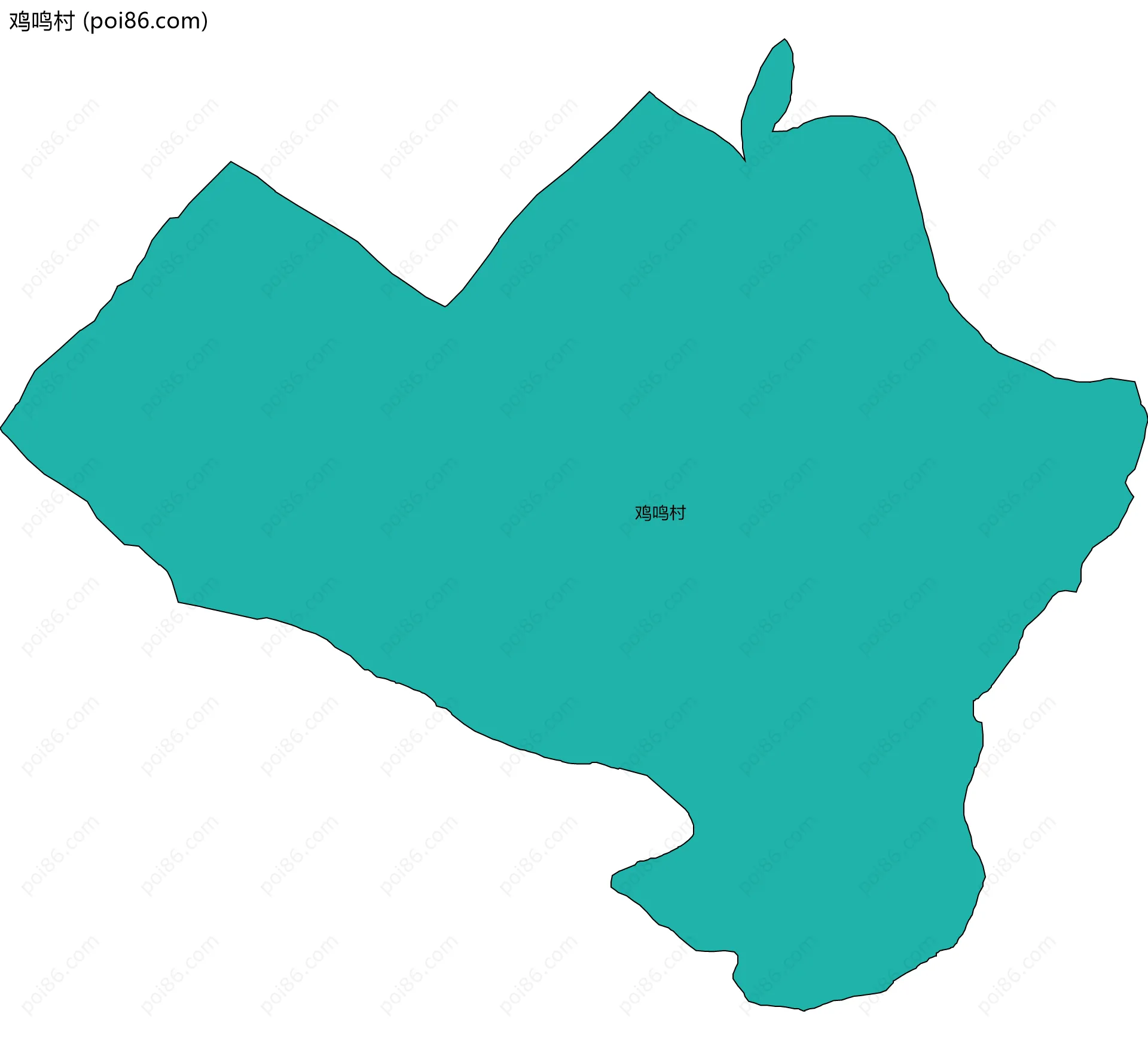 鸡鸣村边界地图