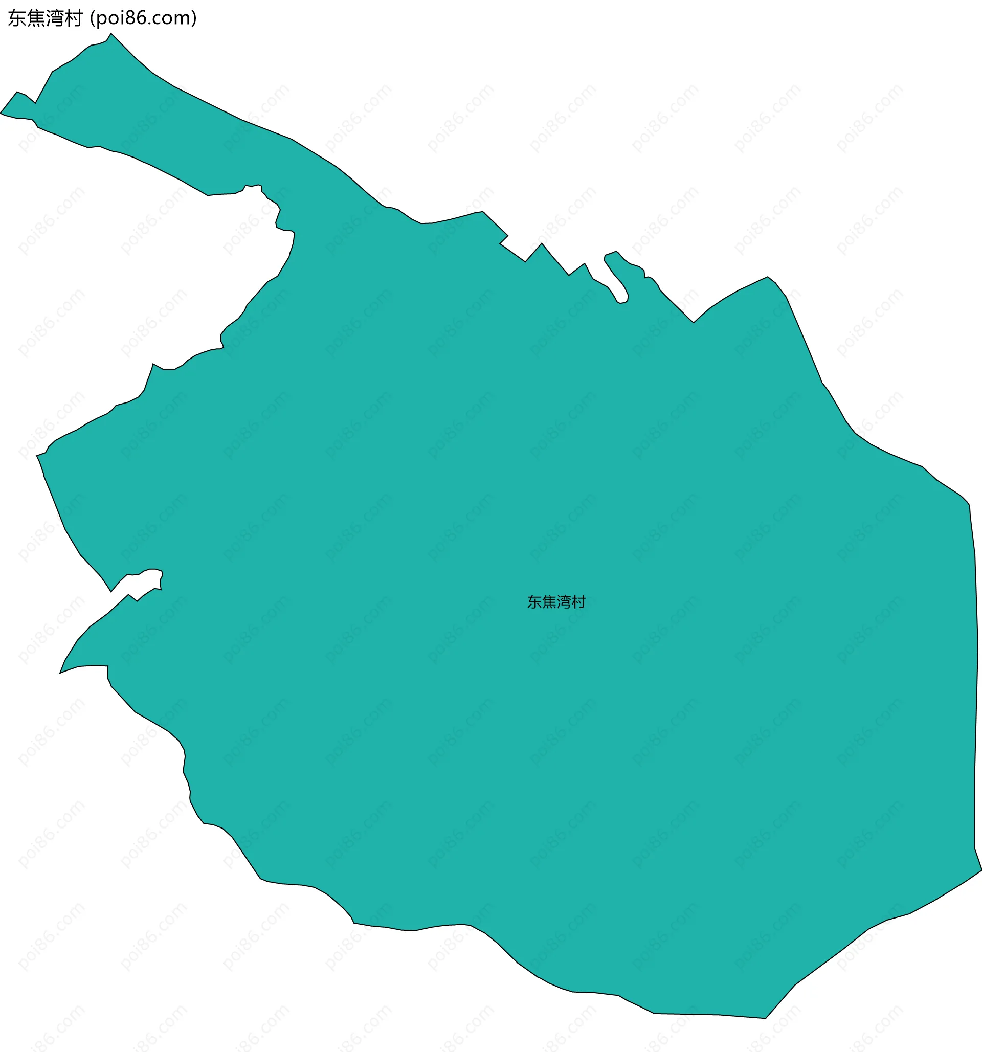 东焦湾村边界地图
