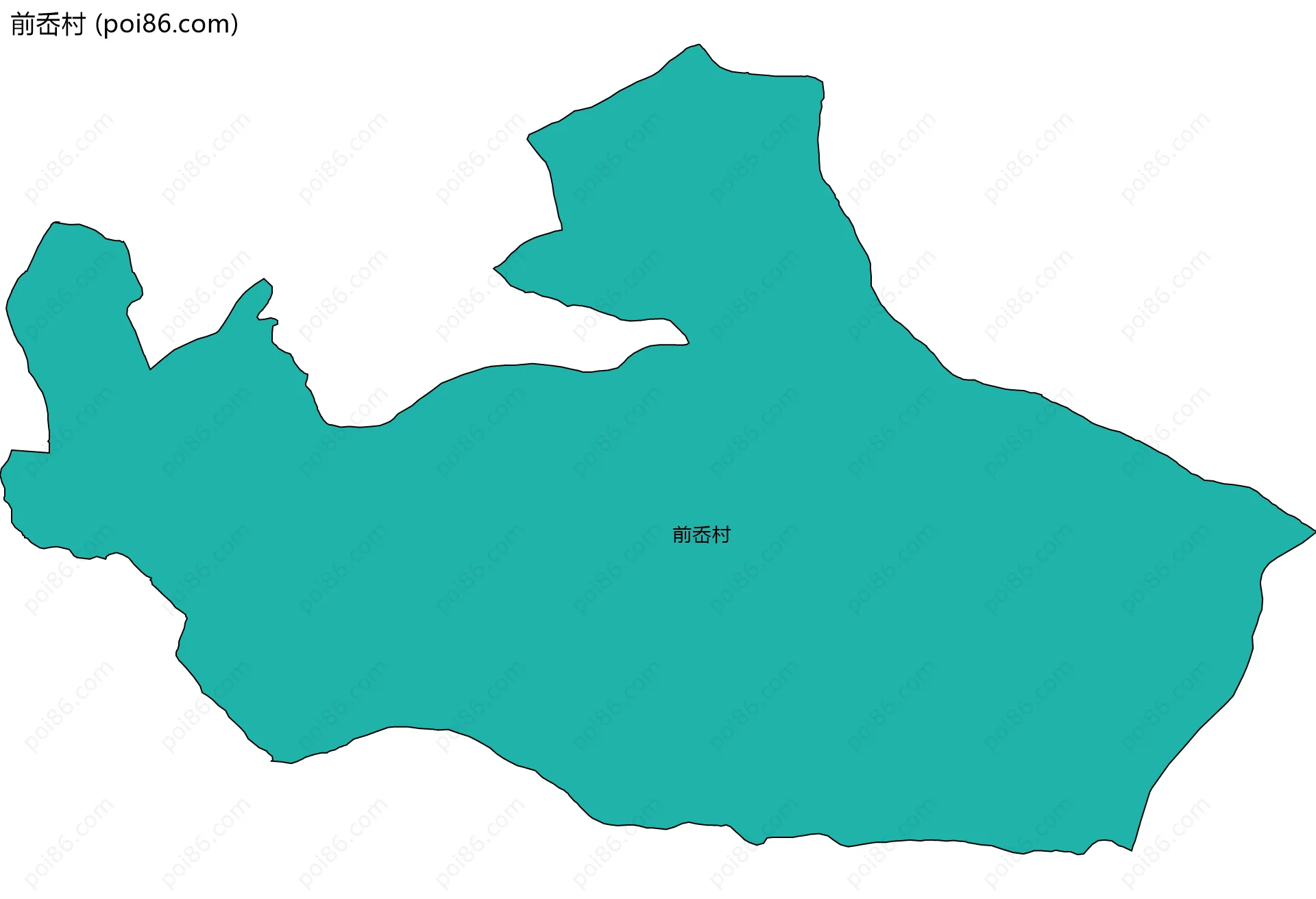 前岙村边界地图