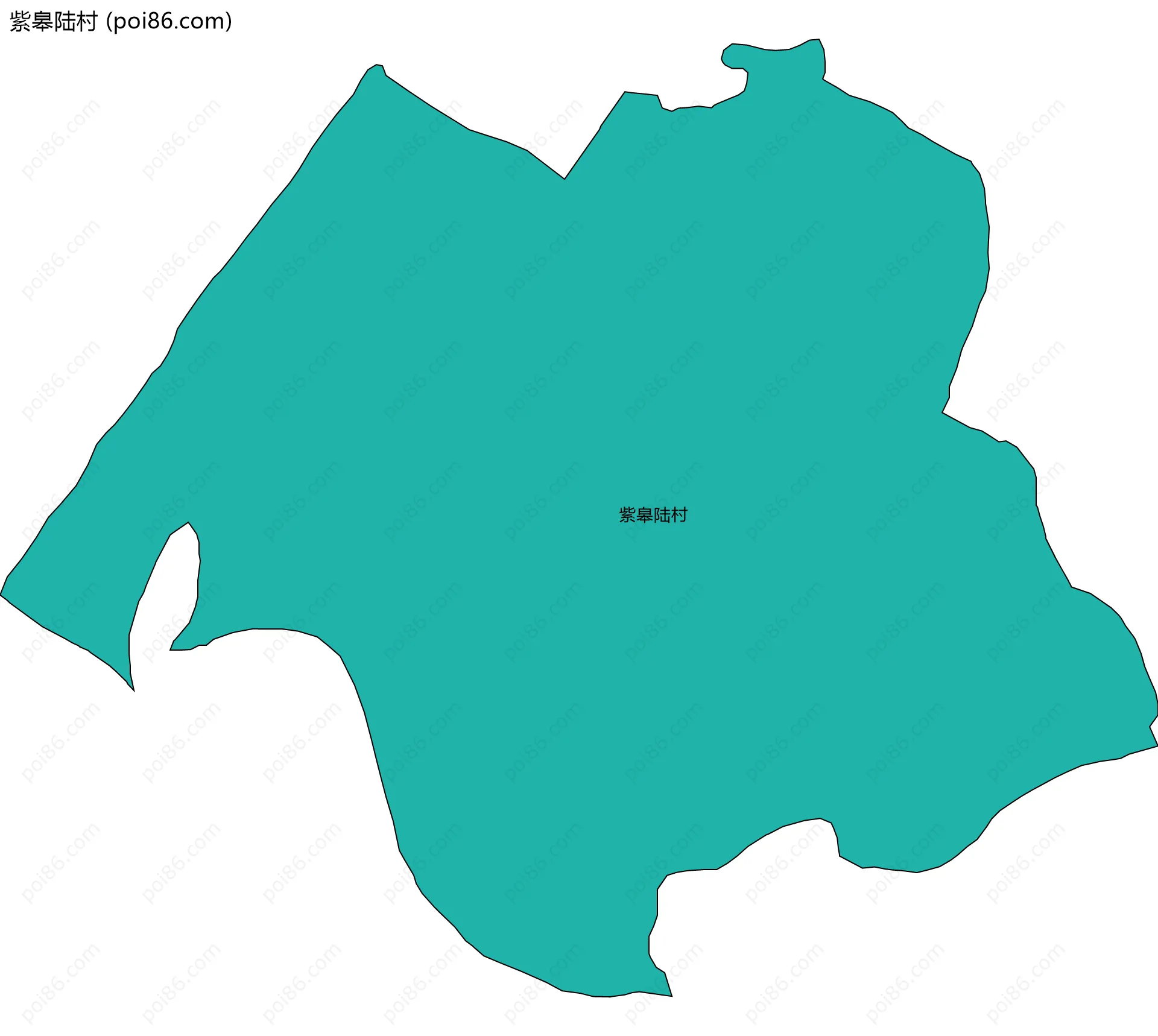 紫皋陆村边界地图