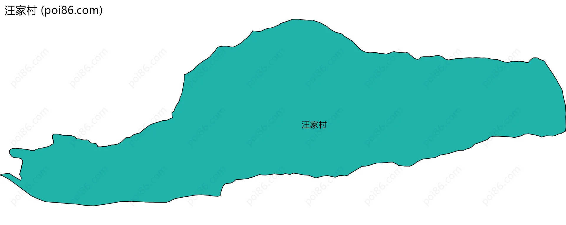 汪家村边界地图