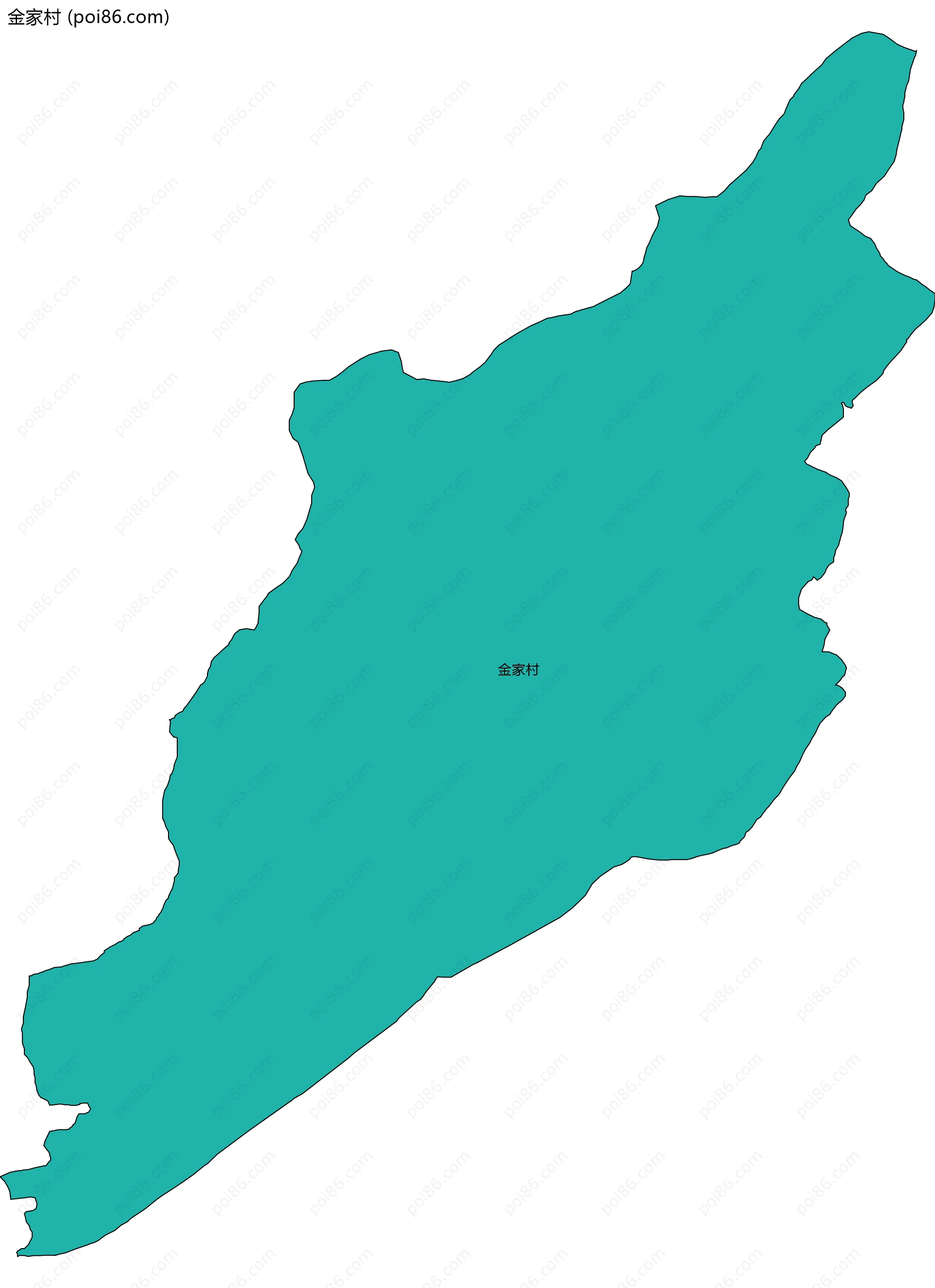 金家村边界地图