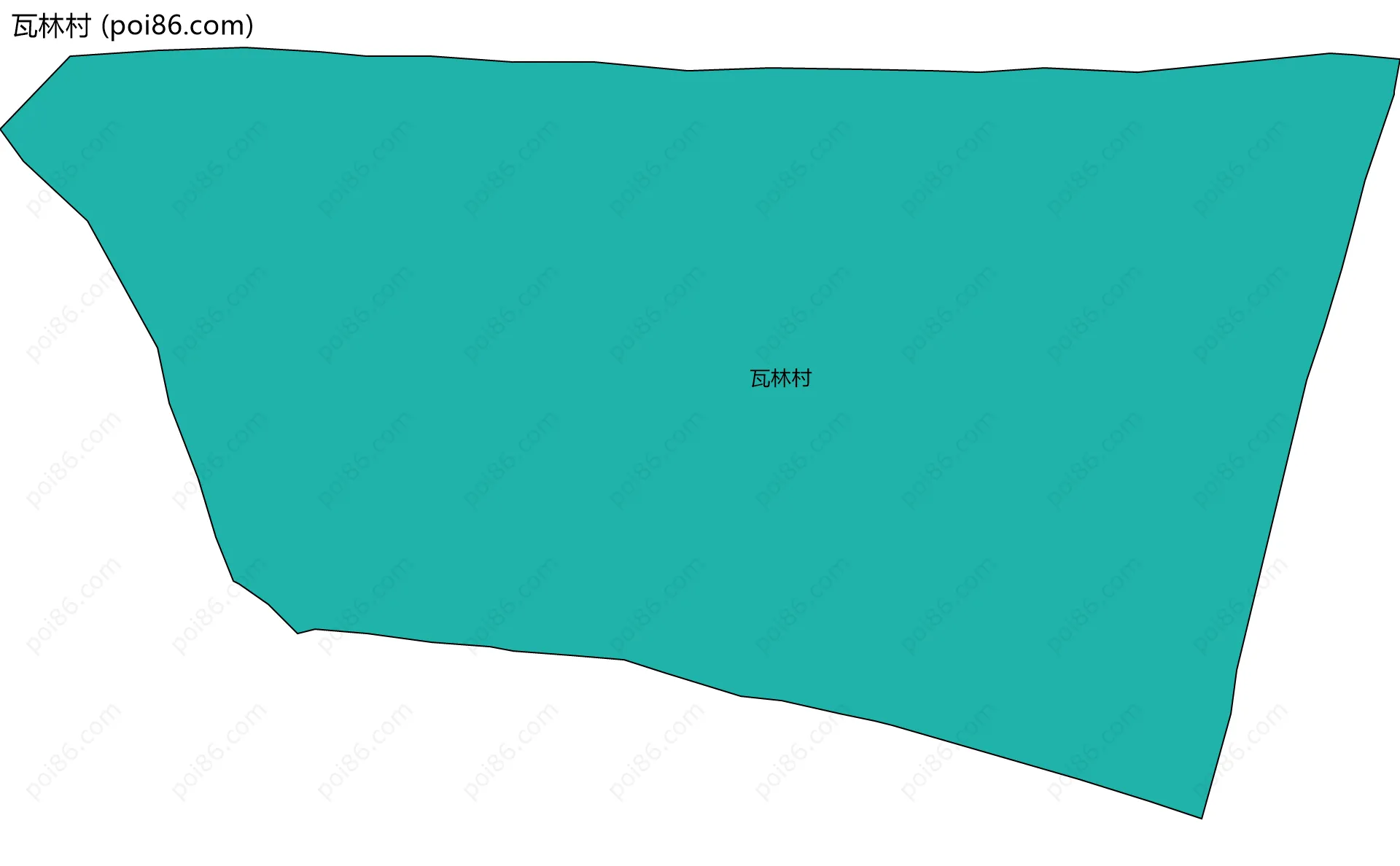 瓦林村边界地图