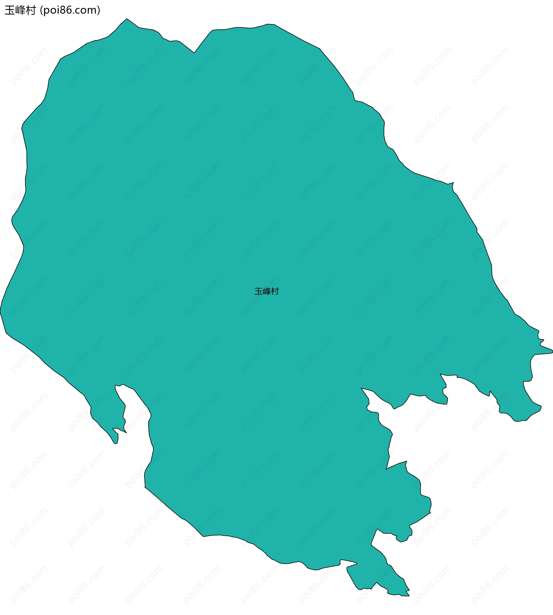 玉峰村边界地图