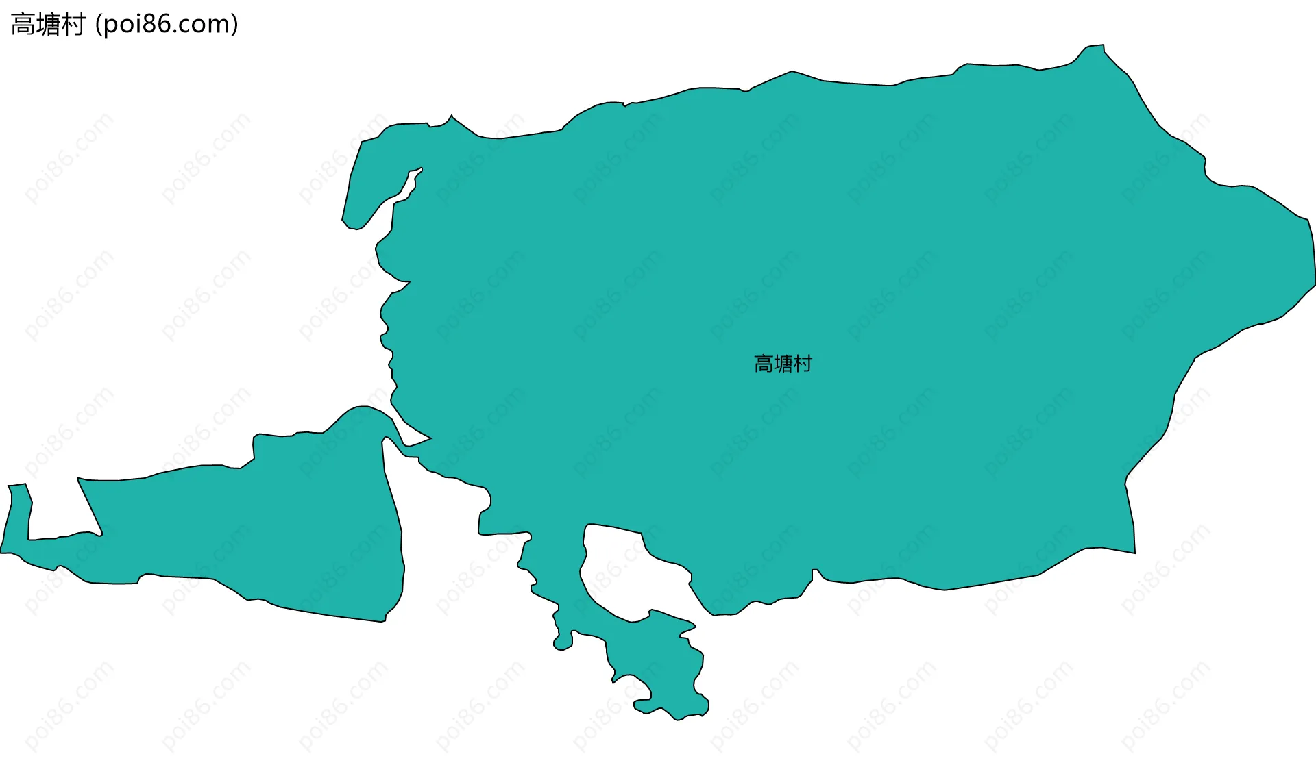 高塘村边界地图