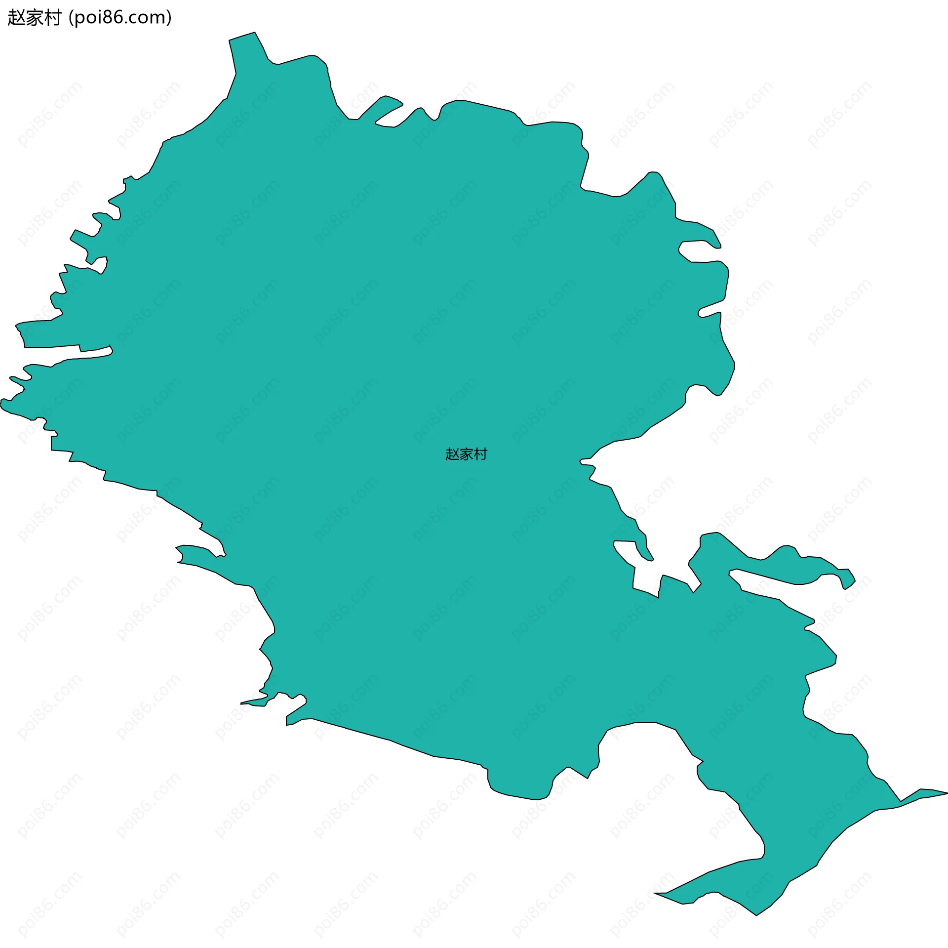 赵家村边界地图