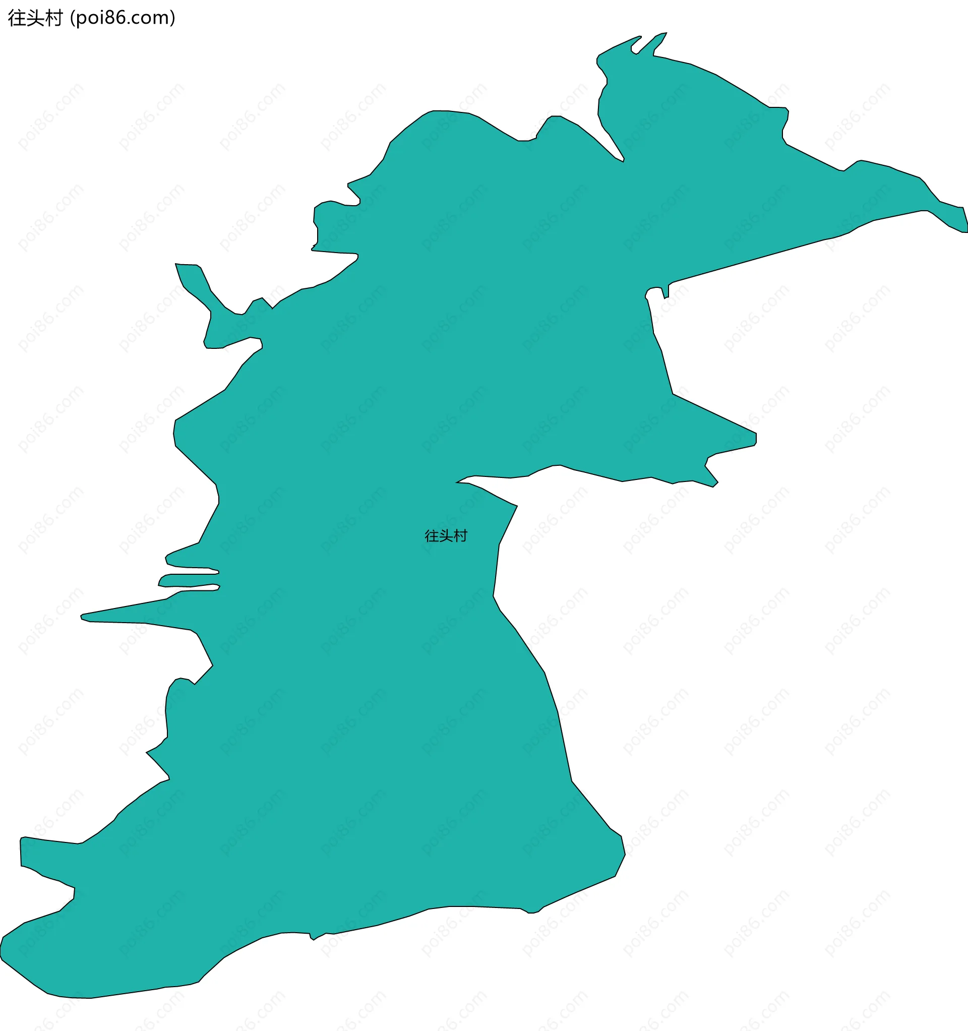 往头村边界地图