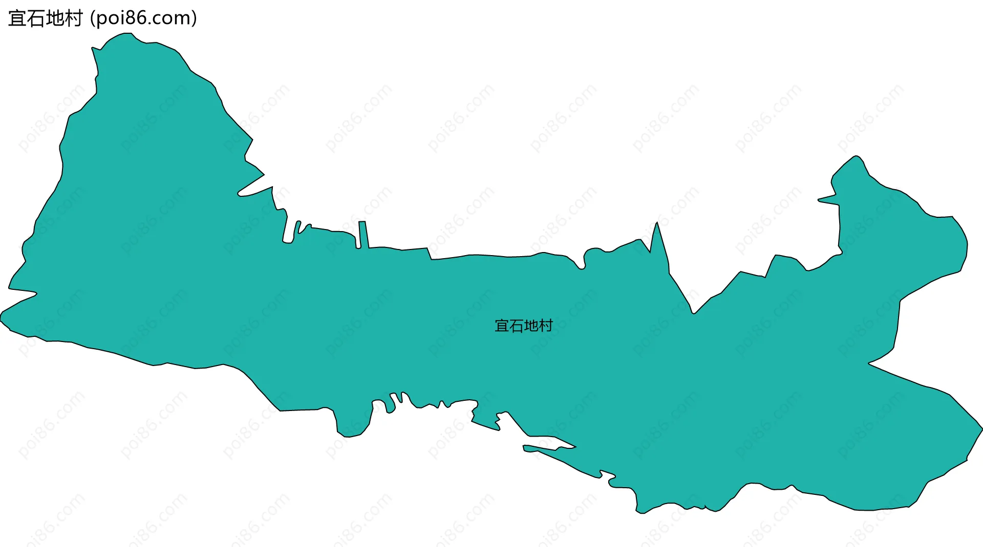 宜石地村边界地图